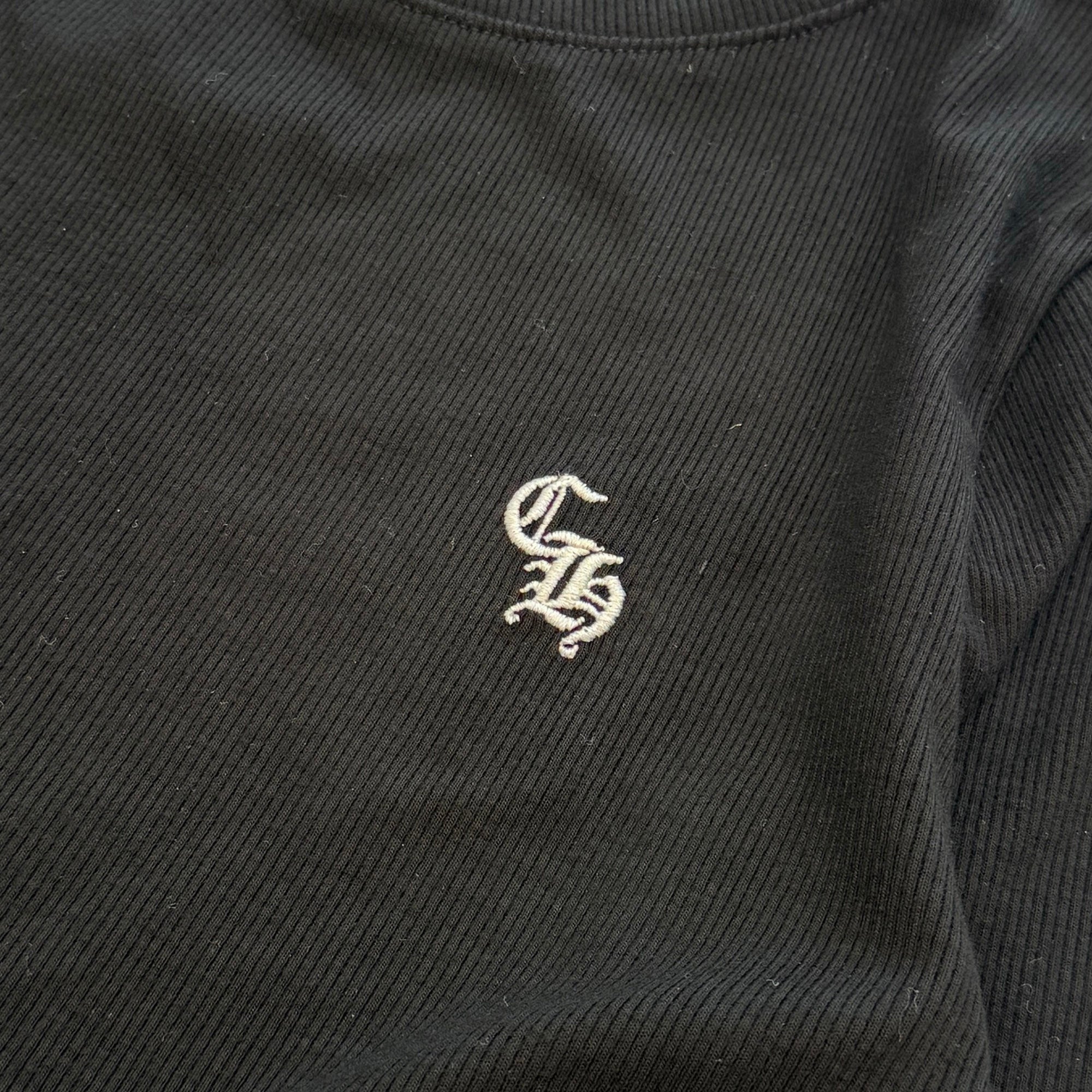 CHROME HEARTS Y NOT CH Plus Embroidery Rayon Long Sleeve Tee Size Size XS クロムハーツ ワイノット CHプラス刺繍 レーヨン ロングスリーブTシャツ サイズXS