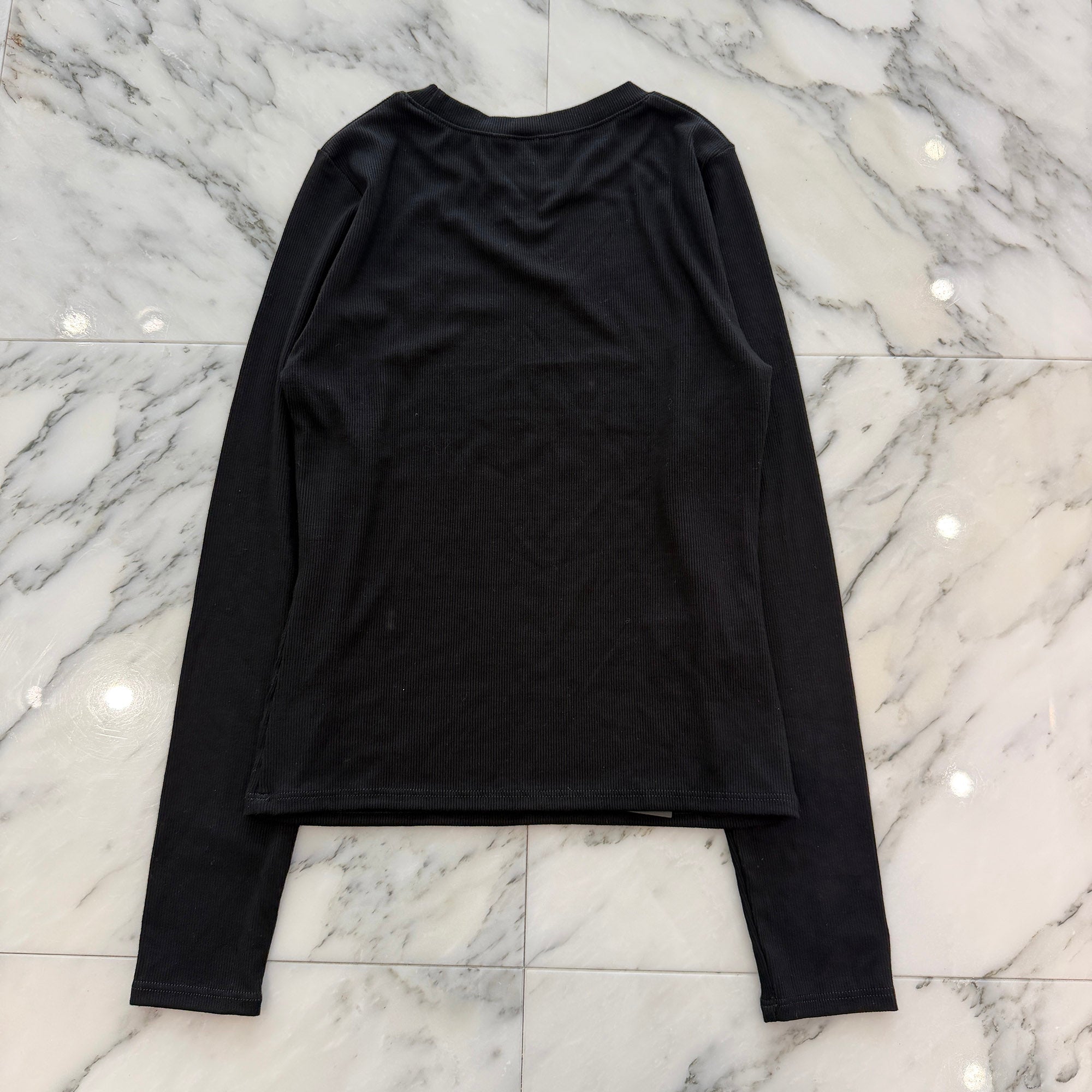 CHROME HEARTS Y NOT CH Plus Embroidery Rayon Long Sleeve Tee Size Size XS クロムハーツ ワイノット CHプラス刺繍 レーヨン ロングスリーブTシャツ サイズXS