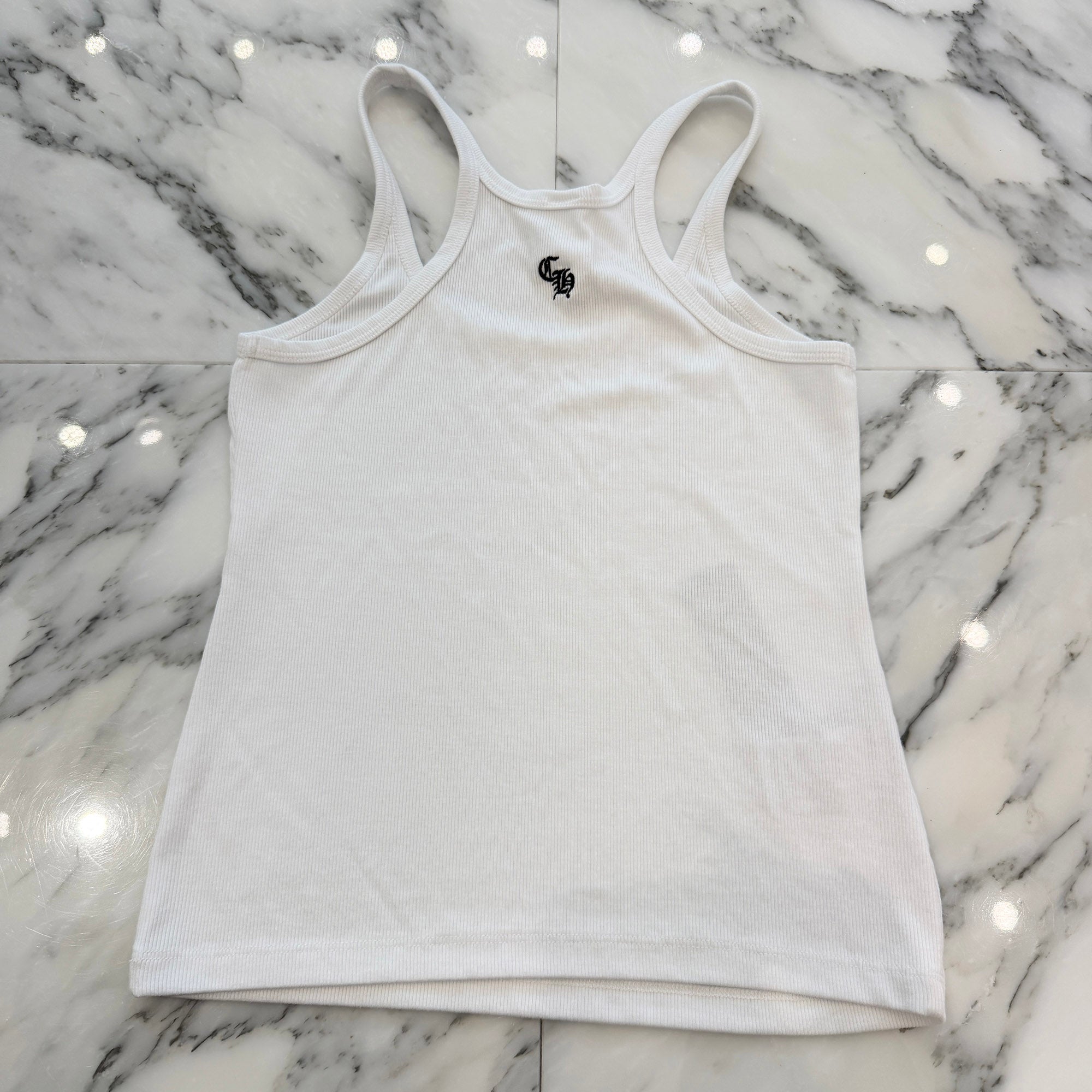 CHROME HEARTS Y NOT CH Logo Embroidery Camisole Size S クロムハーツ ワイノット CHロゴ刺繍 キャミソール サイズS