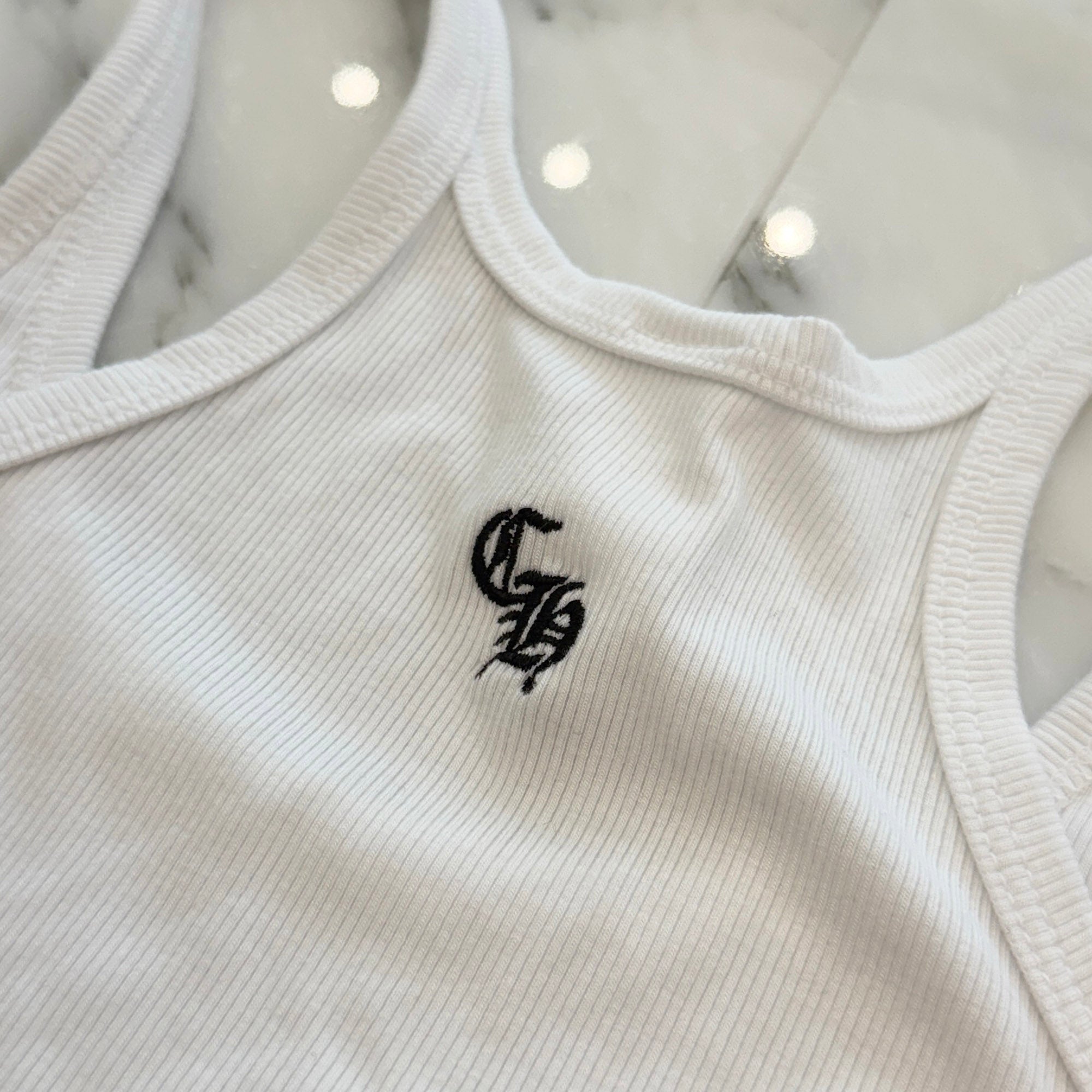 CHROME HEARTS Y NOT CH Logo Embroidery Camisole Size S クロムハーツ ワイノット CHロゴ刺繍 キャミソール サイズS