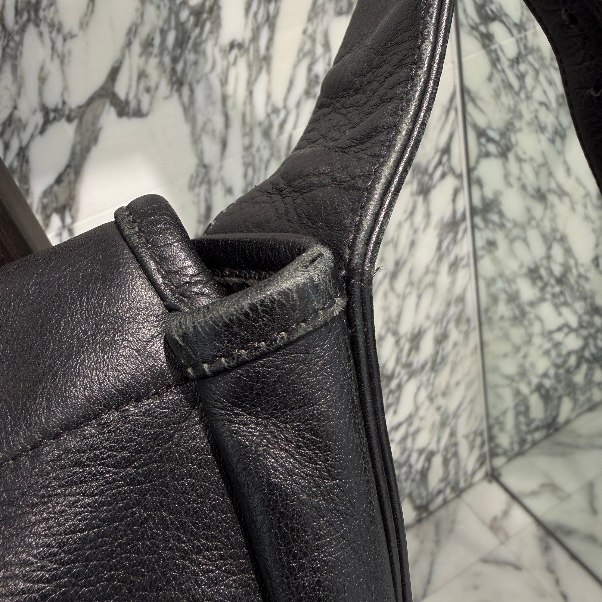 CHROME HEARTS Hairy Cross Leather Patch Mail Bag クロムハーツ ヘイリークロス レザーパッチ メールバッグ