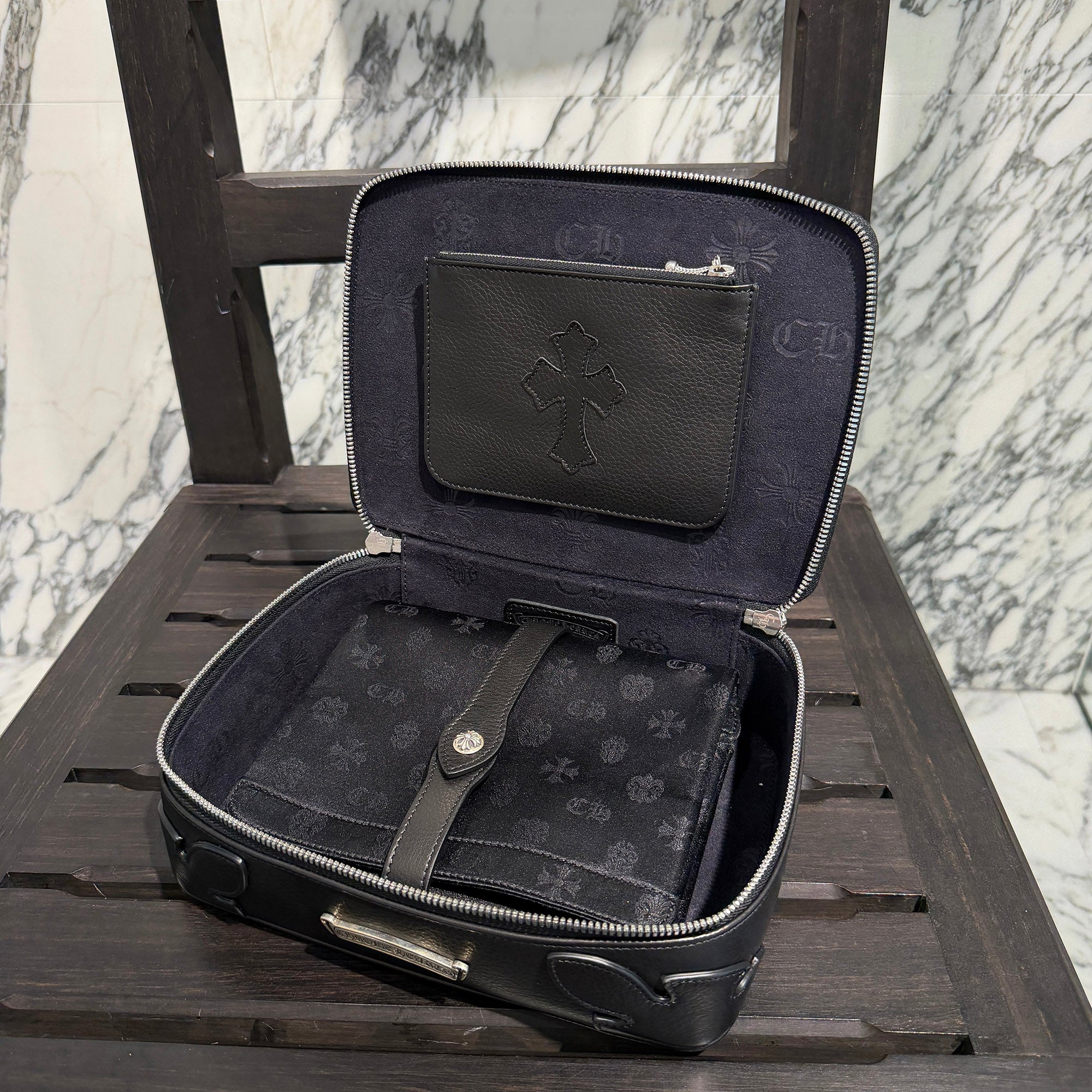 CHROME HEARTS Leather Jewelry Case クロムハーツ レザージュエリーケース