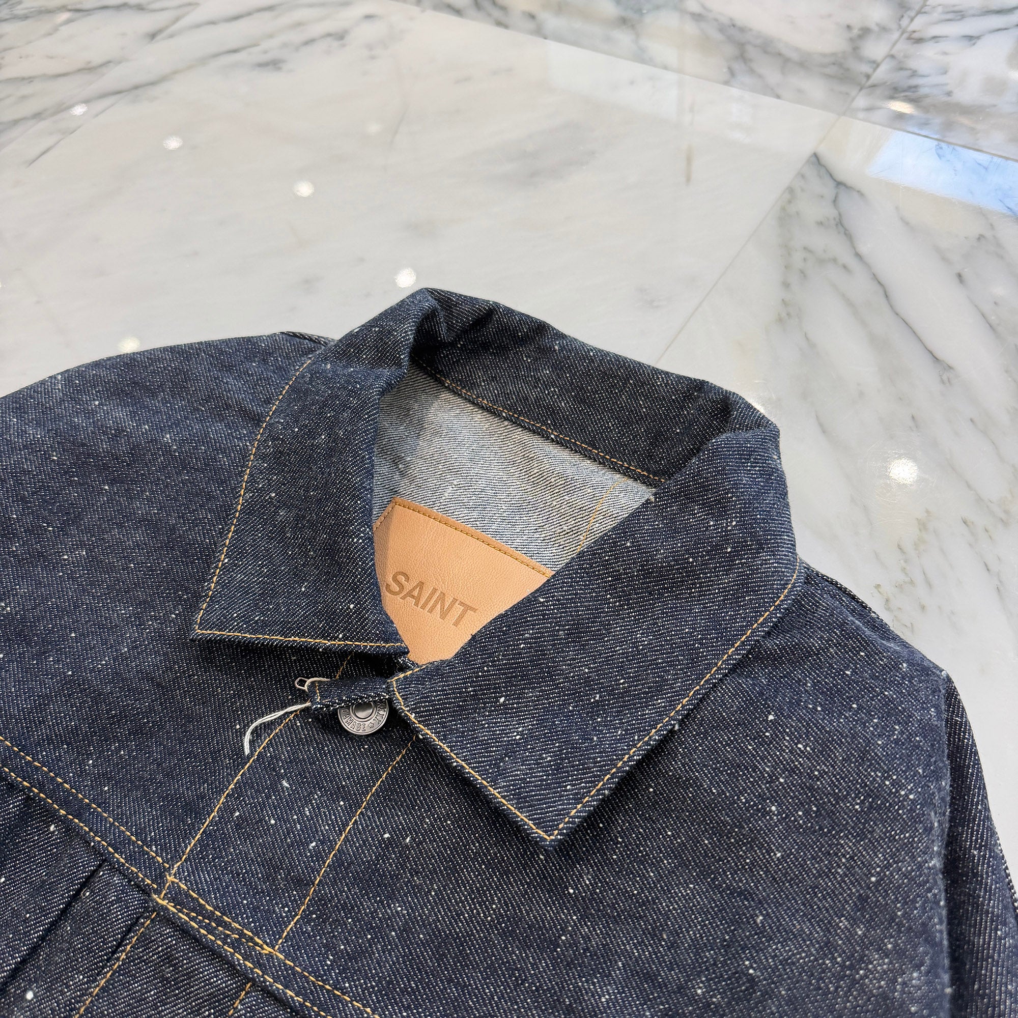 SAINT Mxxxxxx × BerBerJin 2026SS Rigid Denim Jacket SM-MK8-0000-C45 Size 50 セントマイケル×ベルベルジン リジッドデニムジャケット サイズ50