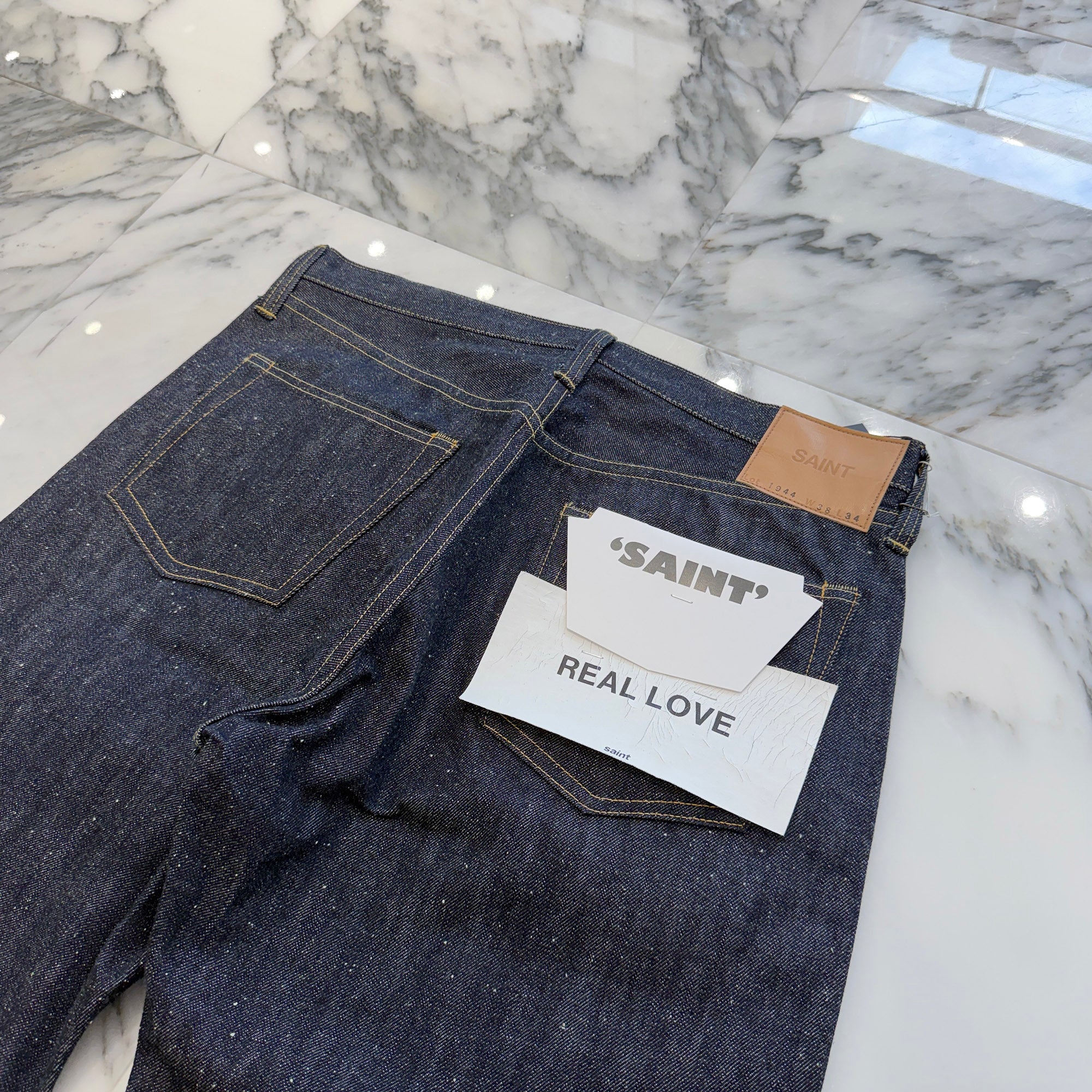 SAINT Mxxxxxx × BerBerJin 2026SS Rigid Denim Pants SM-MK8-0000-C46 Size 38 セントマイケル×ベルベルジン リジッドデニムパンツ サイズ38