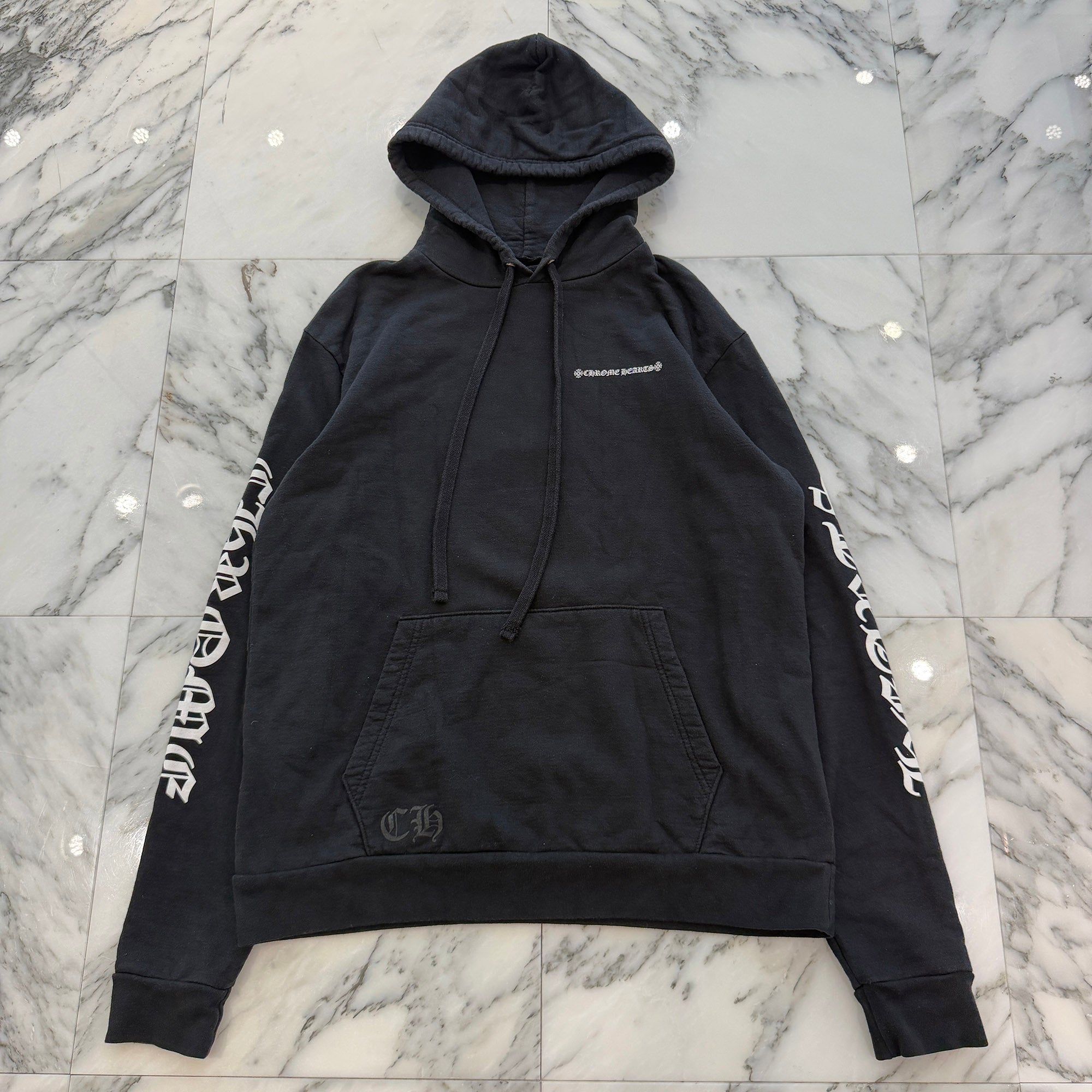 CHROME HEARTS Cross Tire Track Pullover Hoodie Size M クロムハーツ クロス タイヤトラック プルオーバーフーディー サイズM