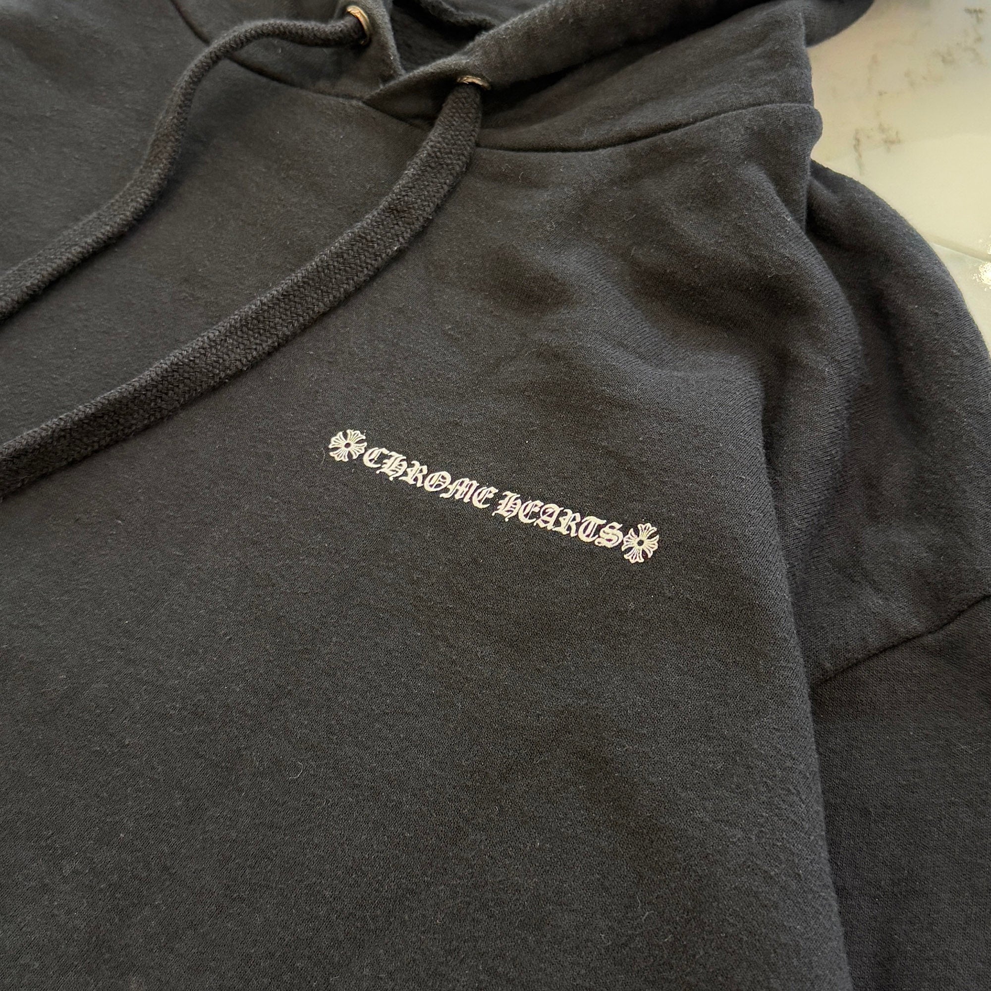 CHROME HEARTS Cross Tire Track Pullover Hoodie Size M クロムハーツ クロス タイヤトラック プルオーバーフーディー サイズM