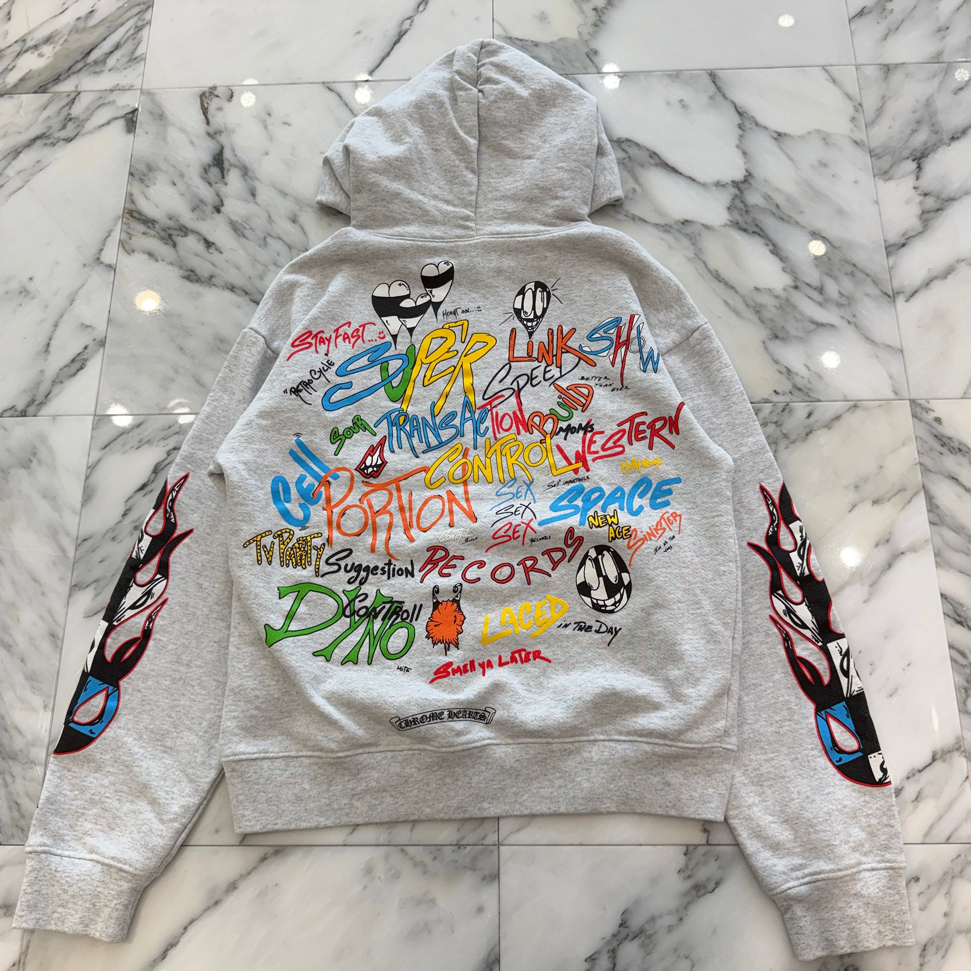 CHROME HEARTS × MATTY BOY 2021SS PPO STAY FAST Pullover Hoodie Size S クロムハーツ × マッティボーイ PPO スティファスト プルオーバーフーディ サイズS