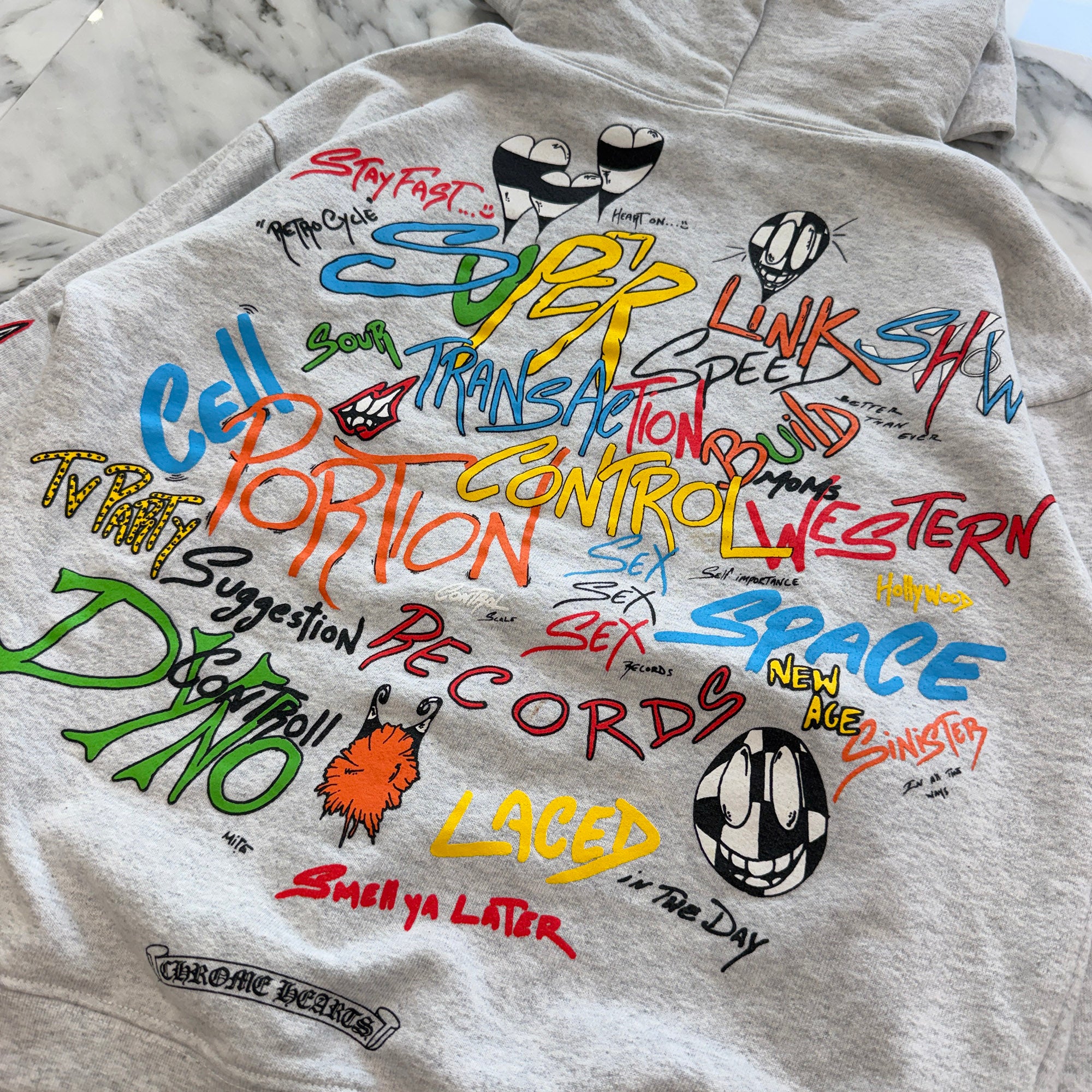 CHROME HEARTS × MATTY BOY 2021SS PPO STAY FAST Pullover Hoodie Size S クロムハーツ × マッティボーイ PPO スティファスト プルオーバーフーディ サイズS