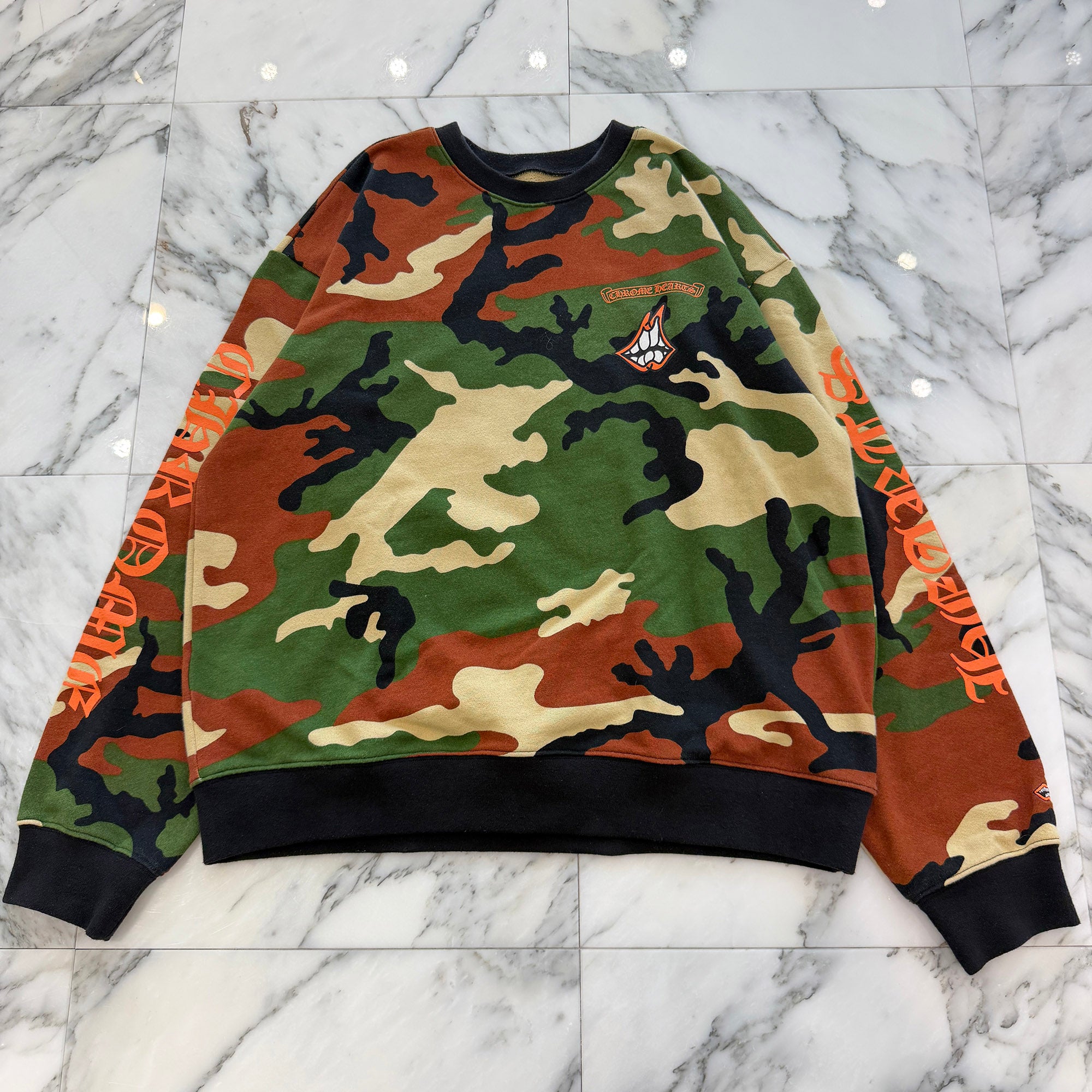 CHROME HEARTS × MATTY BOY 2022SS PPO CAUTION SWTSHRT Size XL クロムハーツ × マッティボーイ コーションスウェットシャツ サイズXL
