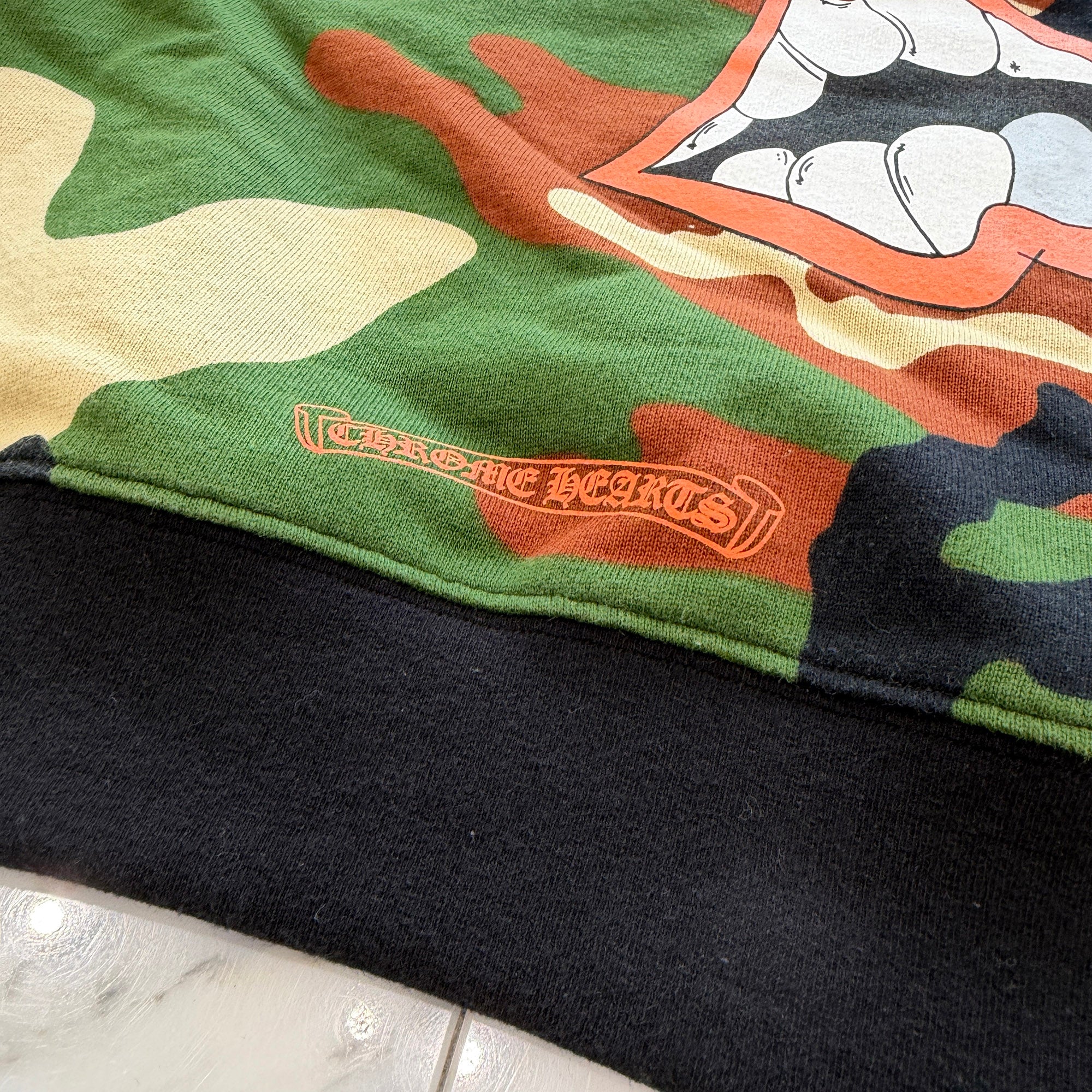 CHROME HEARTS × MATTY BOY 2022SS PPO CAUTION SWTSHRT Size XL クロムハーツ × マッティボーイ コーションスウェットシャツ サイズXL