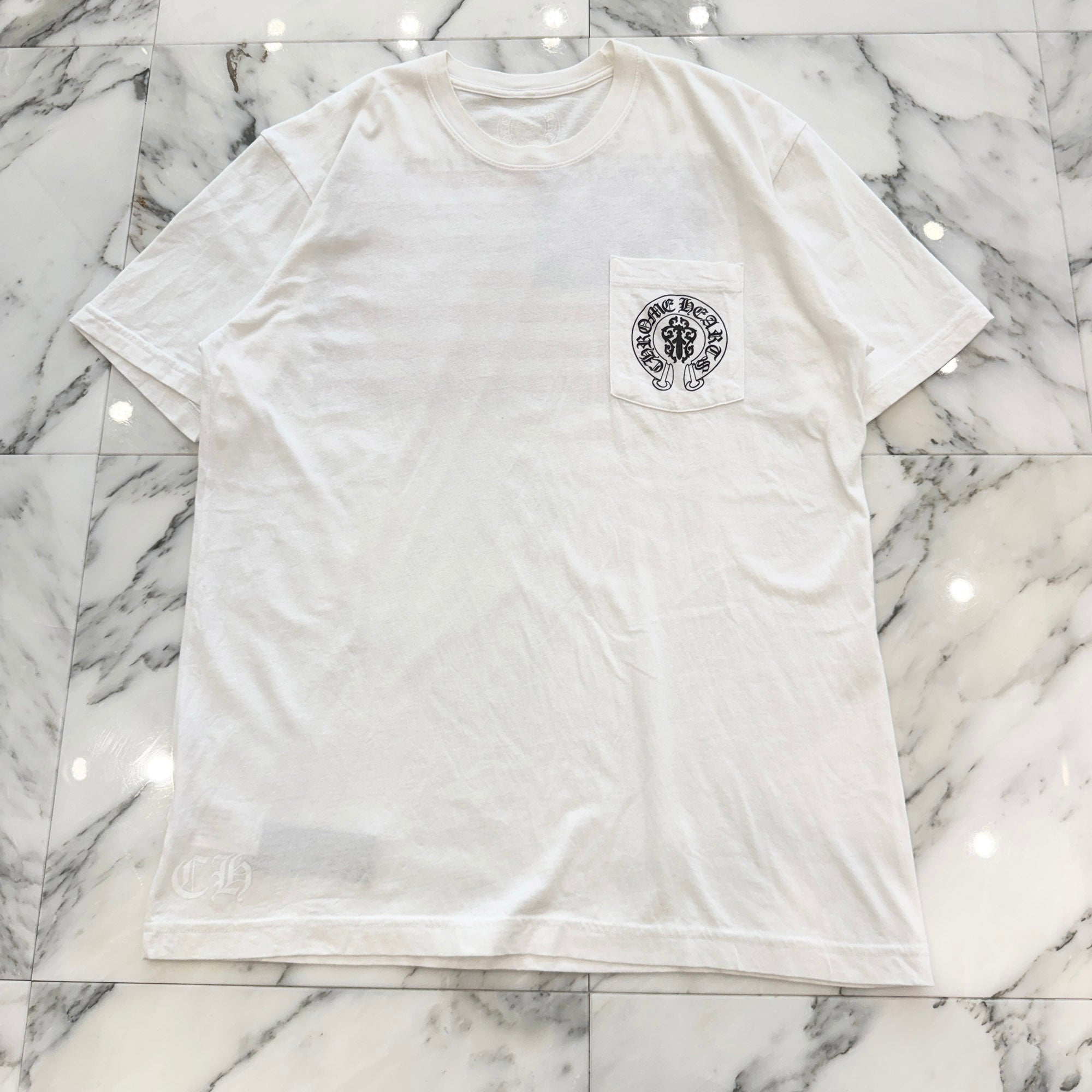 CHROME HEARTS American Flag Scroll Logo Tee Size L クロムハーツ アメリカ国旗 スクロールロゴ Tシャツ サイズL