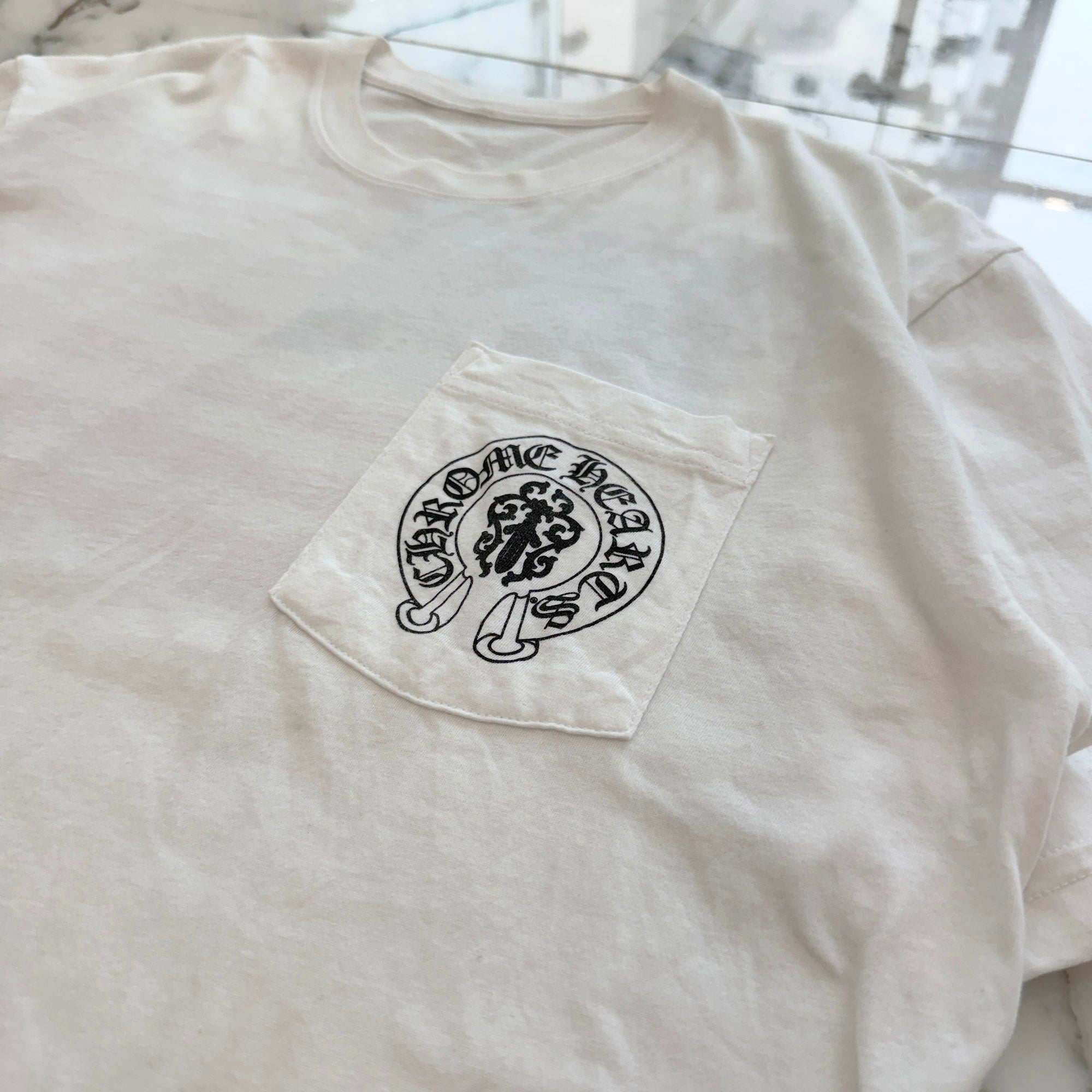 CHROME HEARTS American Flag Scroll Logo Tee Size L クロムハーツ アメリカ国旗 スクロールロゴ Tシャツ サイズL