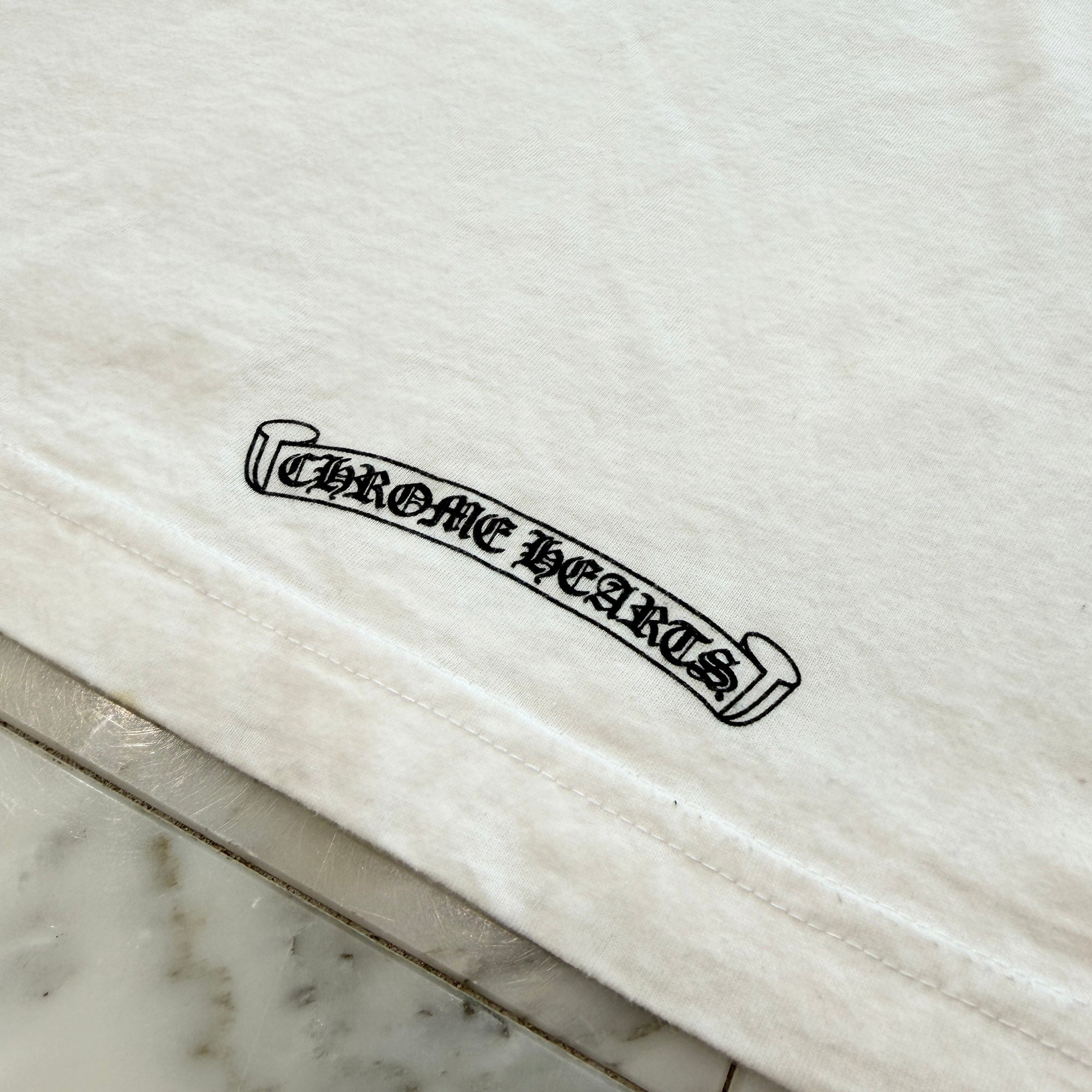 CHROME HEARTS American Flag Scroll Logo Tee Size L クロムハーツ アメリカ国旗 スクロールロゴ Tシャツ サイズL