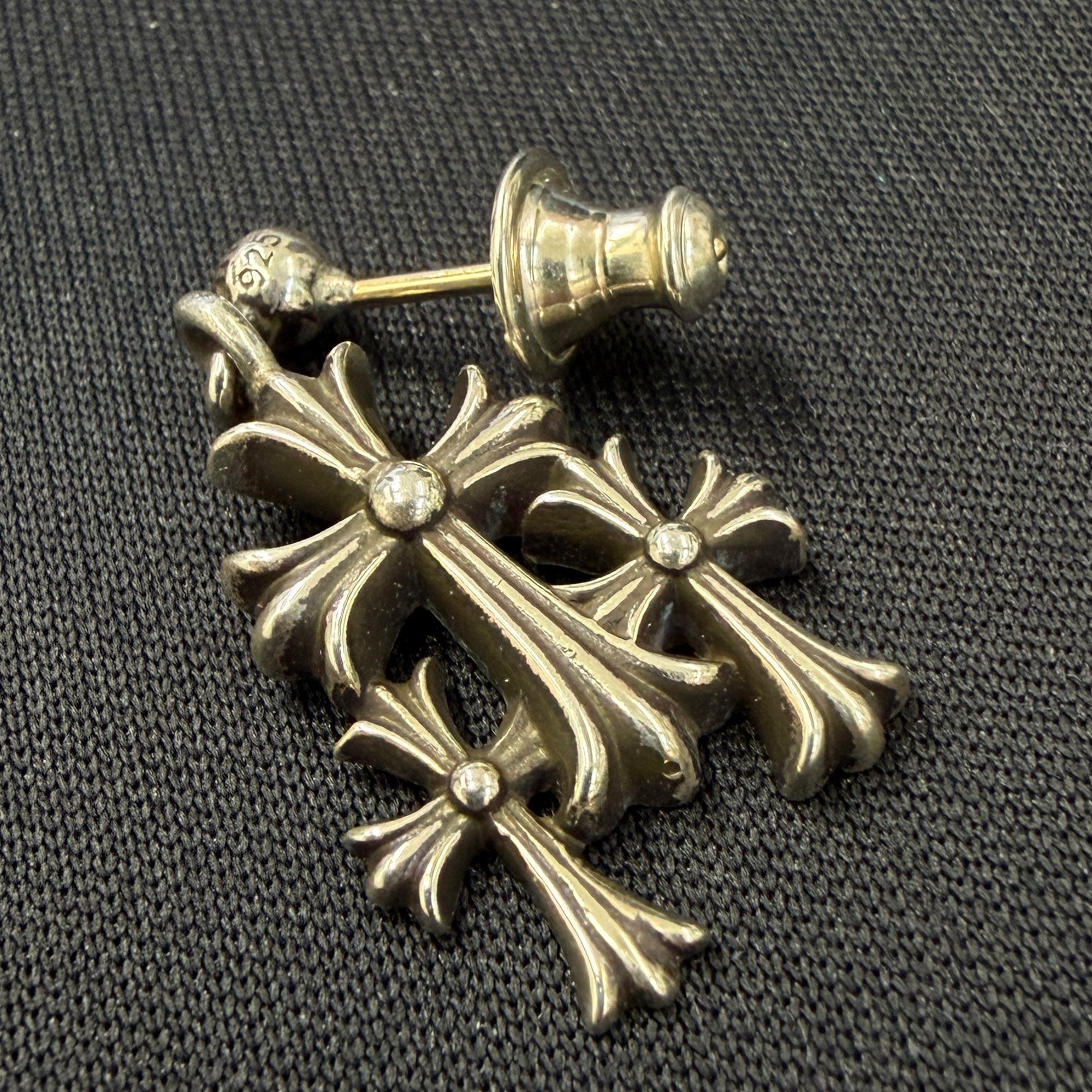 CHROME HEARTS 3 Cemetery Cross Earring クロムハーツ 3セメタリークロス イヤリング ピアス