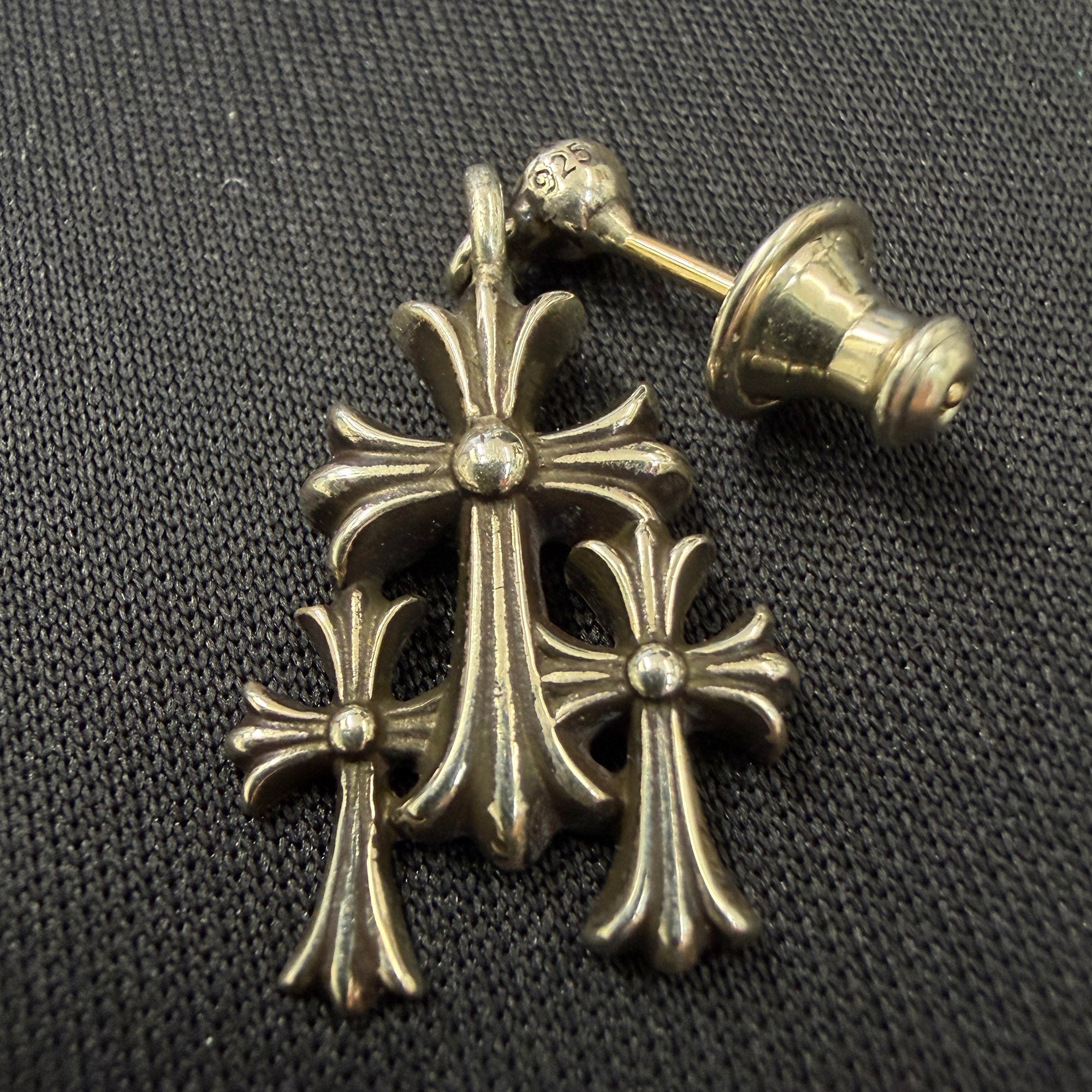 CHROME HEARTS 3 Cemetery Cross Earring クロムハーツ 3セメタリークロス イヤリング ピアス