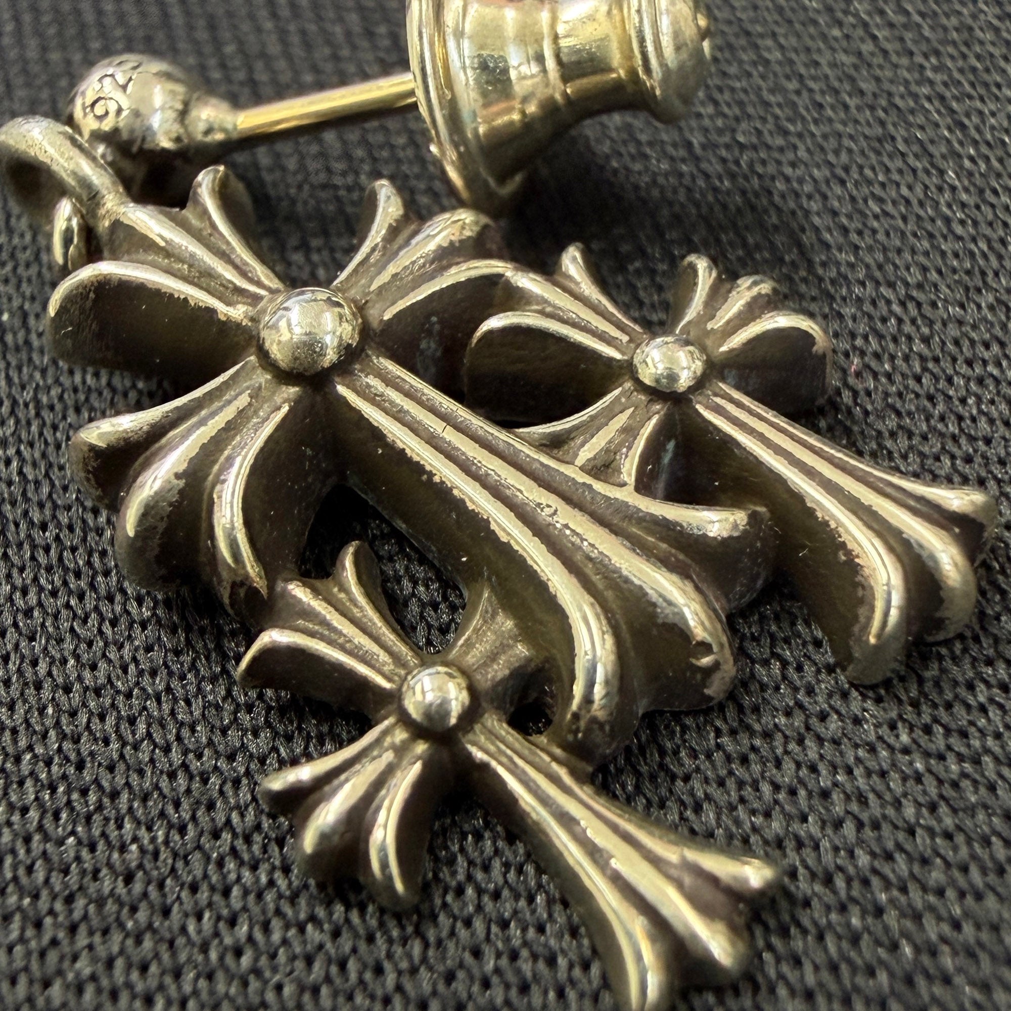CHROME HEARTS 3 Cemetery Cross Earring クロムハーツ 3セメタリークロス イヤリング ピアス