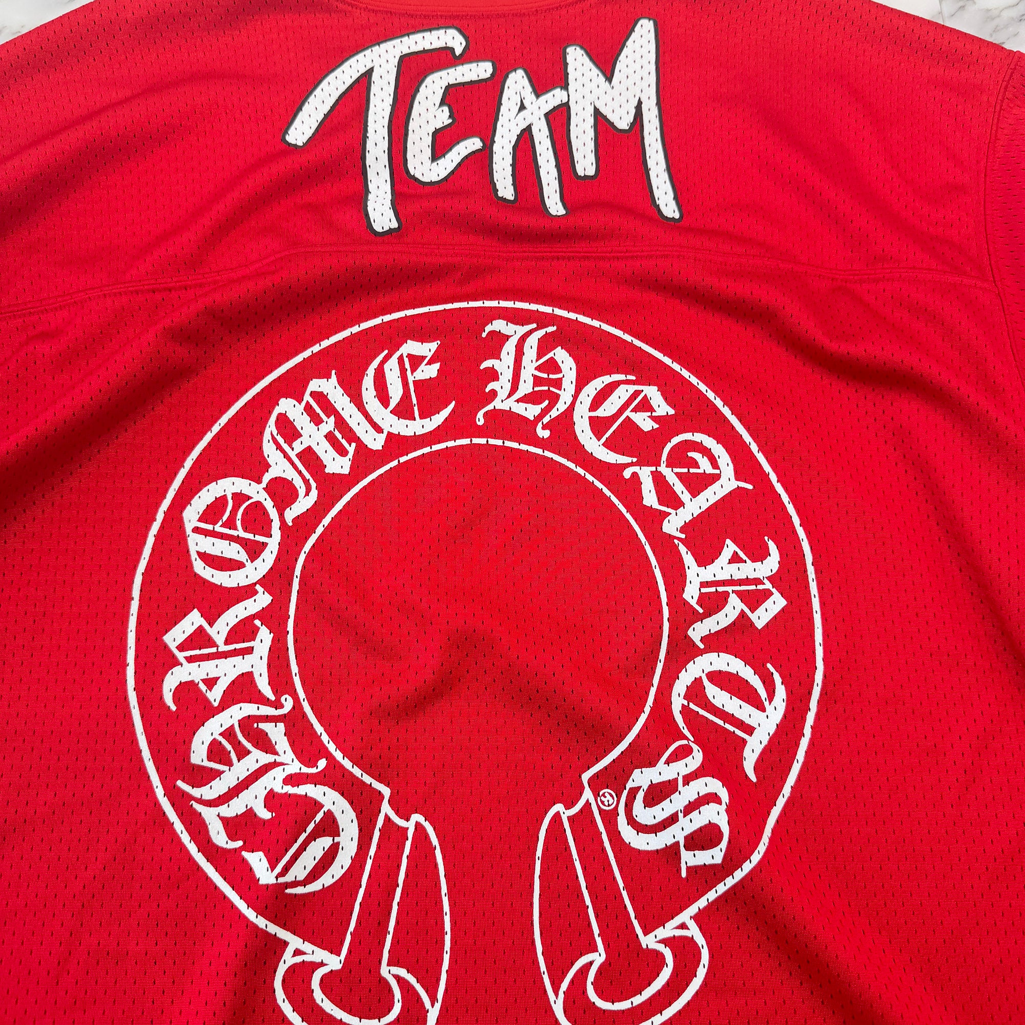 CHROME HEARTS Matty "TEAM" Mesh Warm Up Jersey Size XL クロムハーツ マッティ "チーム" メッシュウォームアップジャージー サイズXL