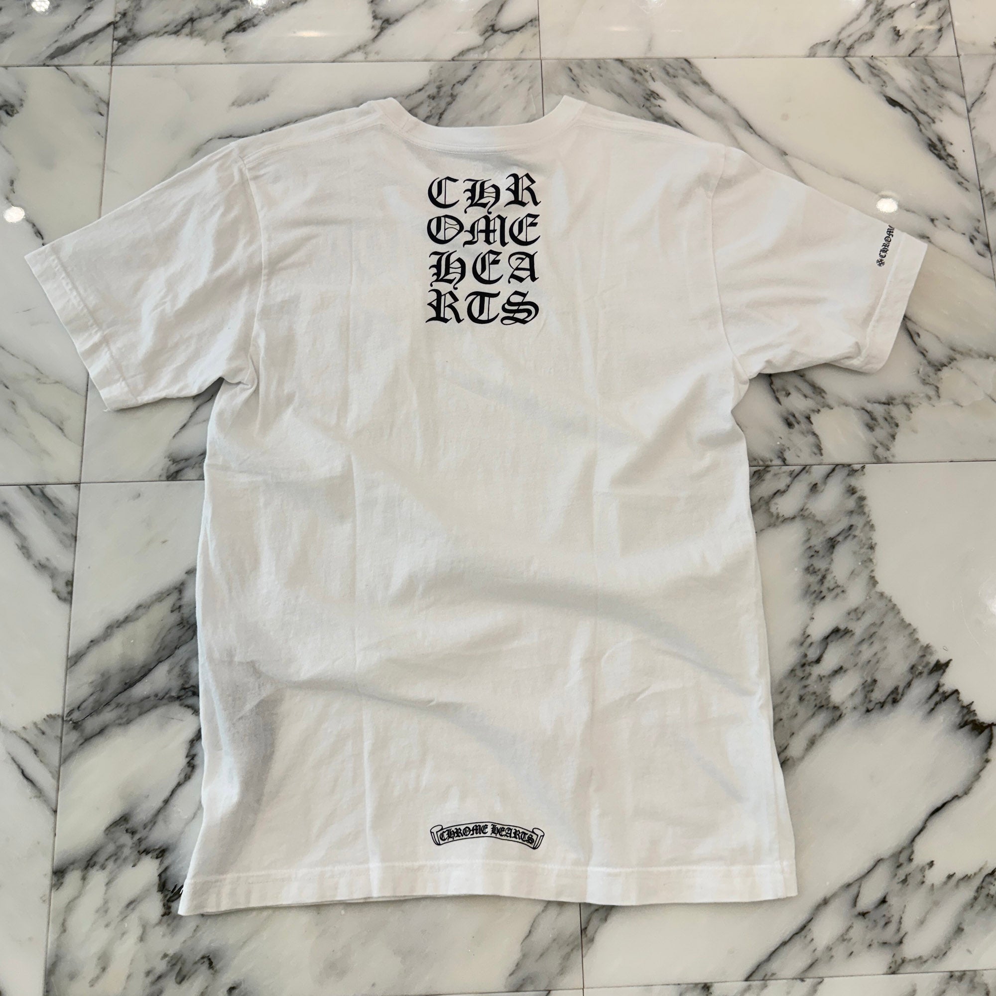 CHROME HEARTS Vertical Logo Tee Size M クロムハーツ ヴァーティカルロゴ Tシャツ サイズM