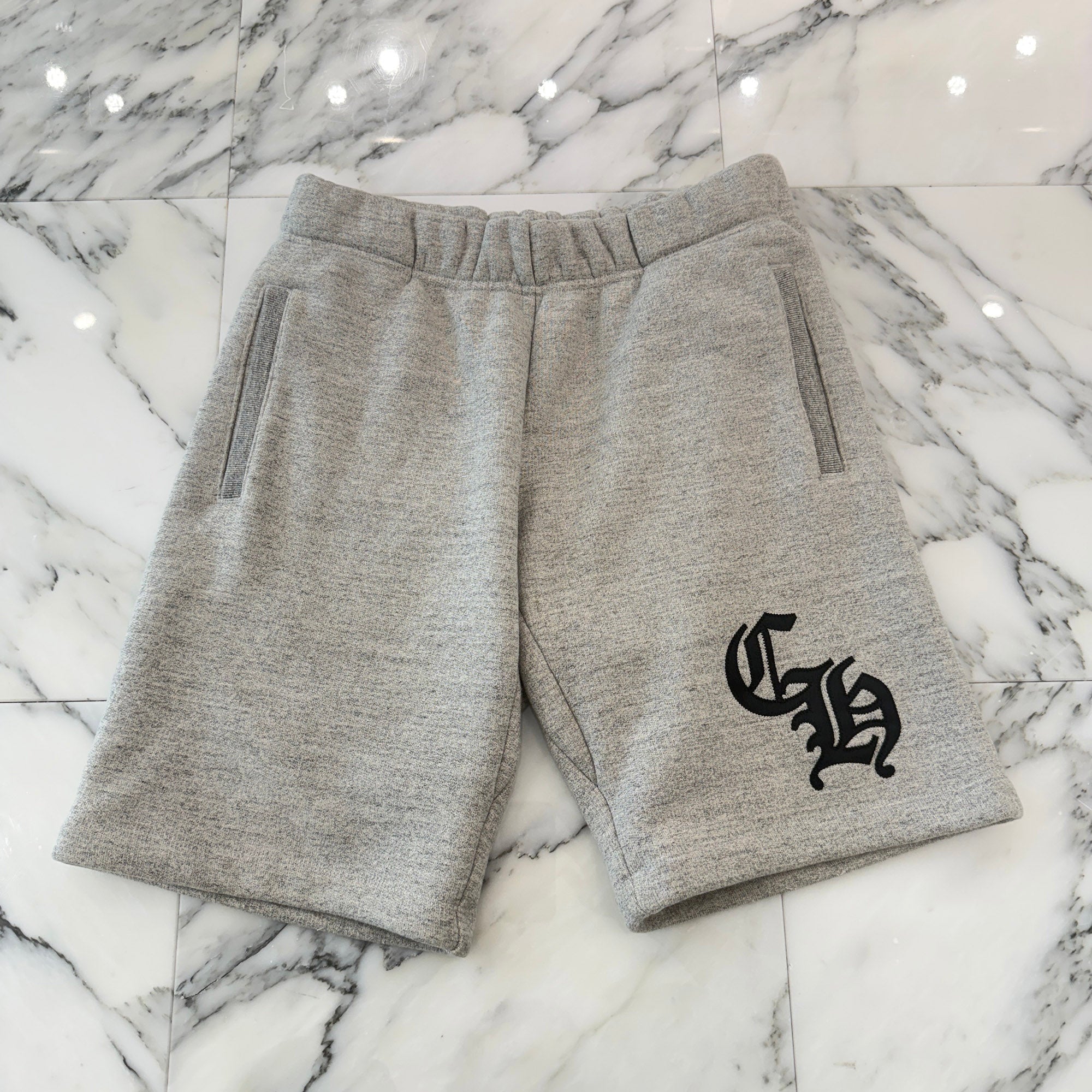 CHROME HEARTS 2025SS Y NOT CH Applique Embroidery Sweat Half Pants Size M クロムハーツ ワイノット CHアップリケ刺繡 スウェットハーフパンツ サイズM