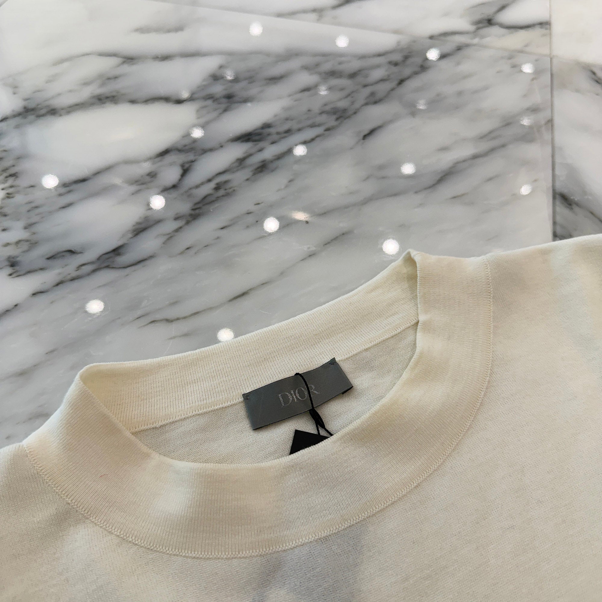 DIOR 2024SS Atelier Flocking Logo Print Tee 483M648AT823 Size S ディオール アトリエ フロッキーロゴ プリントTシャツ サイズS
