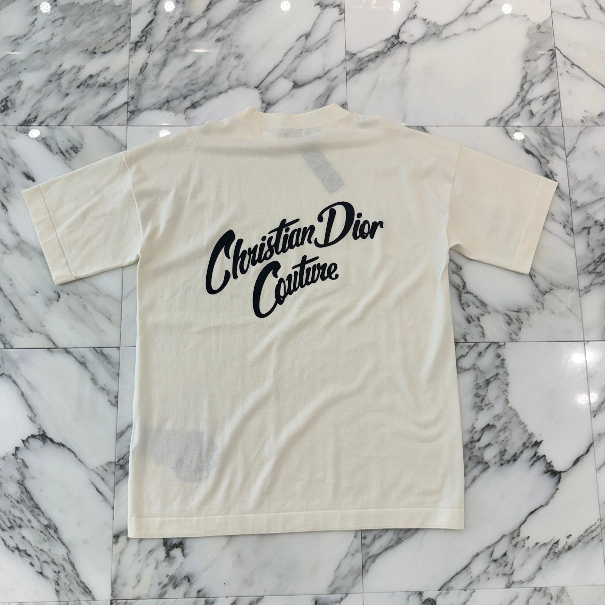 DIOR 2024SS Atelier Flocking Logo Print Tee 483M648AT823 Size S ディオール アトリエ フロッキーロゴ プリントTシャツ サイズS