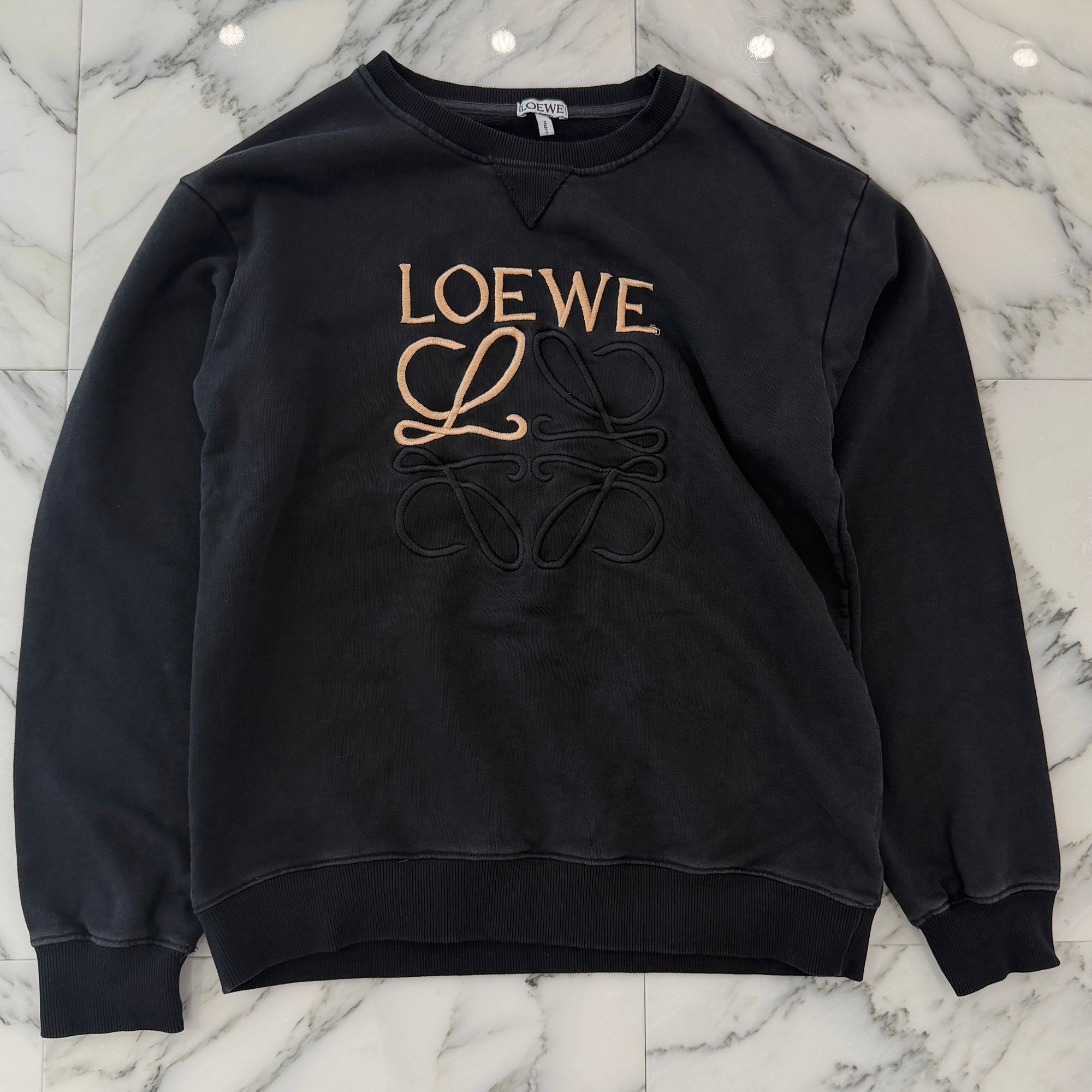 LOEWE Signature Anagram Logo Embroidered Sweatshirt Size L ロエベ シグネチャー アナグラムロゴ刺繍 スウェットシャツ サイズL