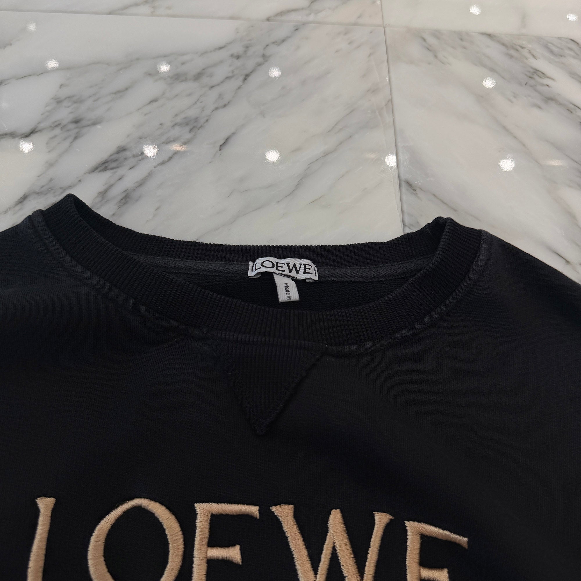 LOEWE Signature Anagram Logo Embroidered Sweatshirt Size L ロエベ シグネチャー アナグラムロゴ刺繍 スウェットシャツ サイズL