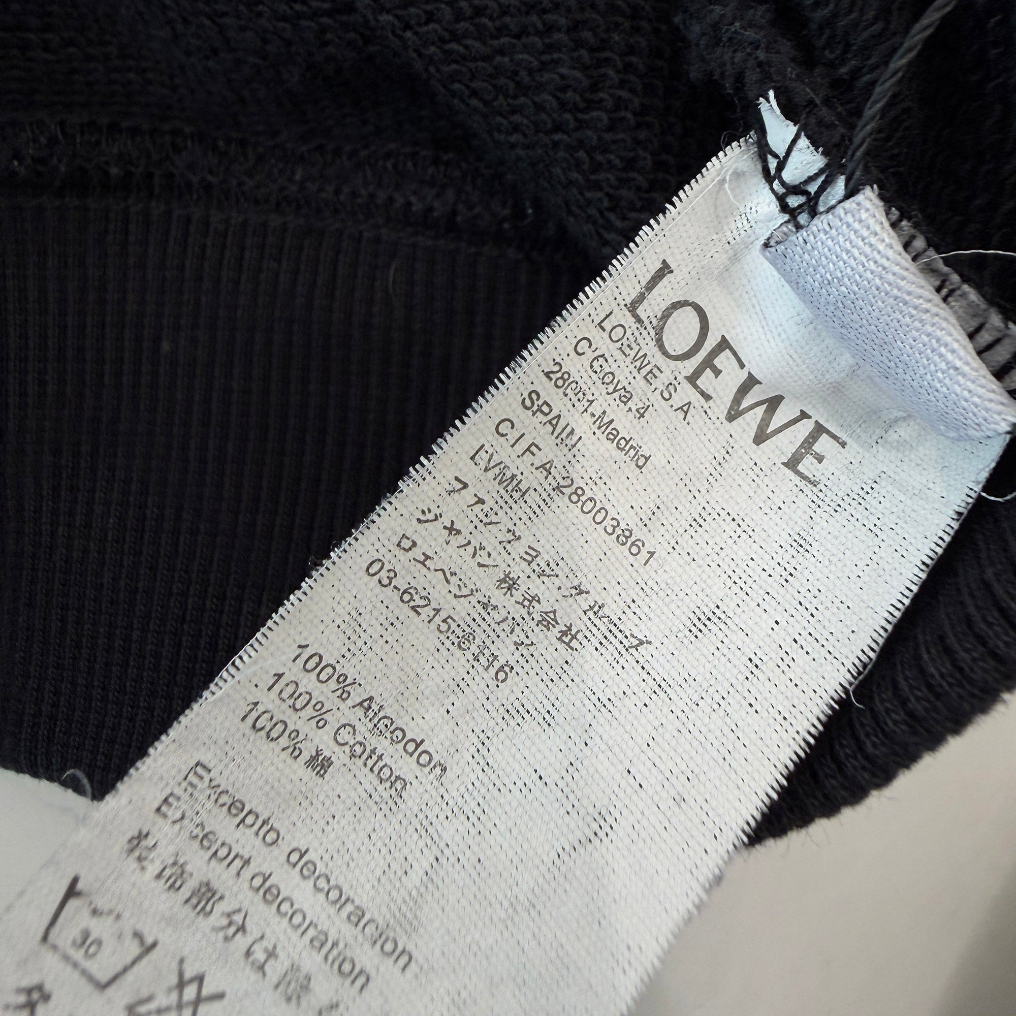 LOEWE Signature Anagram Logo Embroidered Sweatshirt Size L ロエベ シグネチャー アナグラムロゴ刺繍 スウェットシャツ サイズL