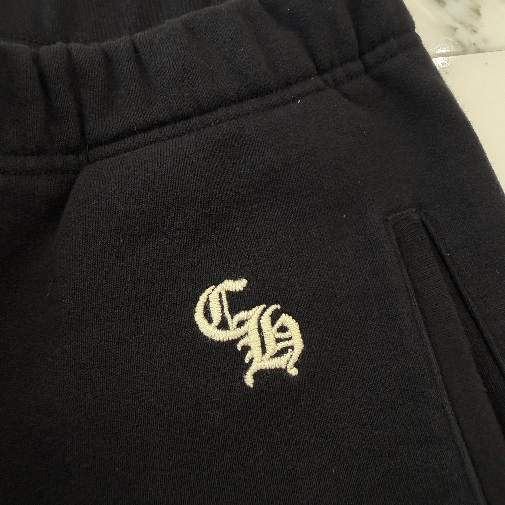 CHROME HEARTS Y NOT SLO RIDE Logo Sweat Half Pants Size M クロムハ―ツ ワイノット スローライド ロゴ スウェットハーフパンツ サイズM