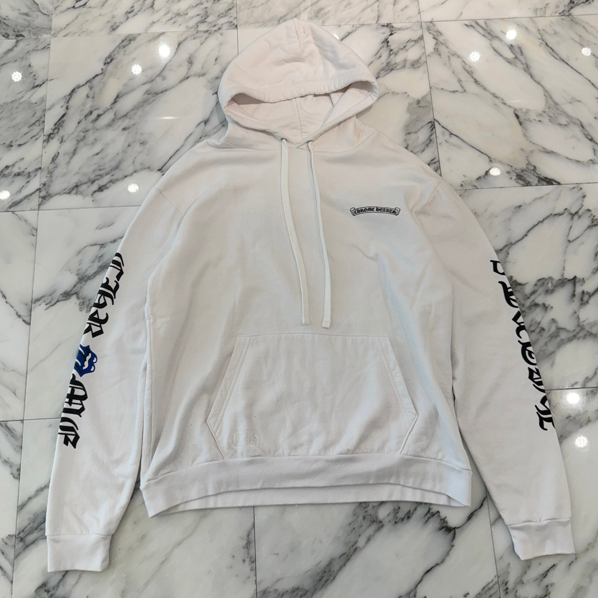 CHROME HEARTS × The Rolling Stones Lip & Tongue Print Pullover Hoodie Size L クロムハーツ × ローリングストーンズ リップ&タン プリント プルオーバーフーディ サイズL