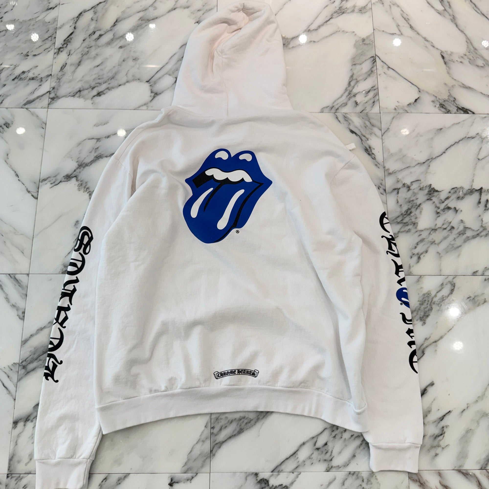 CHROME HEARTS × The Rolling Stones Lip & Tongue Print Pullover Hoodie Size L クロムハーツ × ローリングストーンズ リップ&タン プリント プルオーバーフーディ サイズL