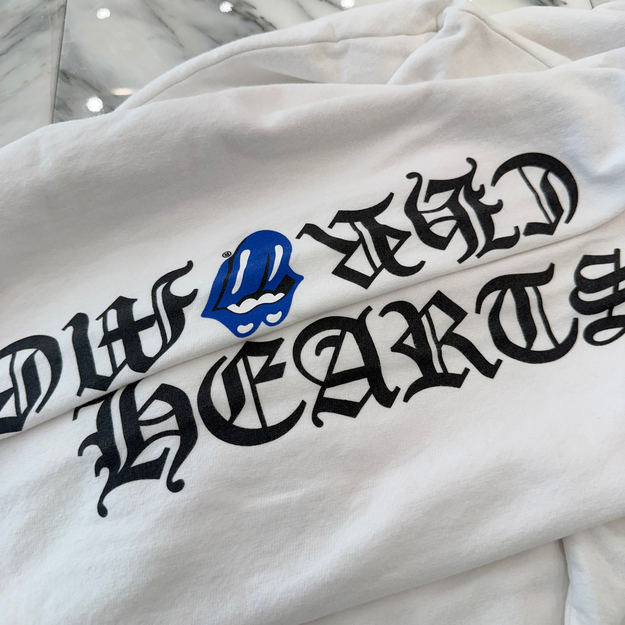 CHROME HEARTS × The Rolling Stones Lip & Tongue Print Pullover Hoodie Size L クロムハーツ × ローリングストーンズ リップ&タン プリント プルオーバーフーディ サイズL
