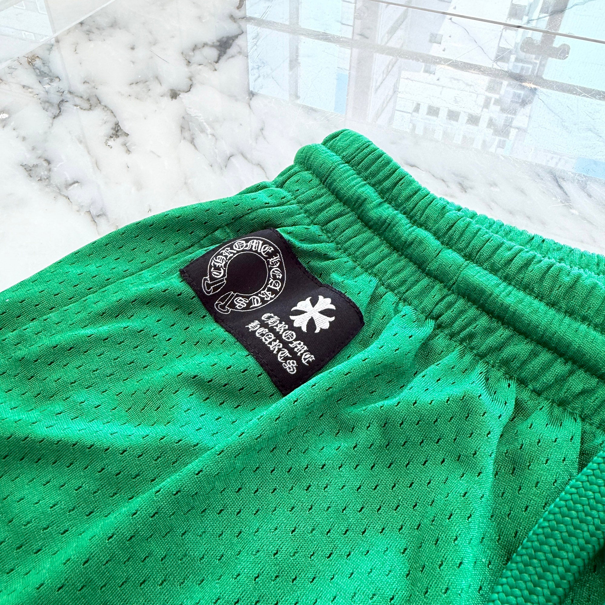 CHROME HEARTS Mesh Varsity Shorts Size S クロムハーツ メッシュ ヴァーシティー ショーツ サイズS
