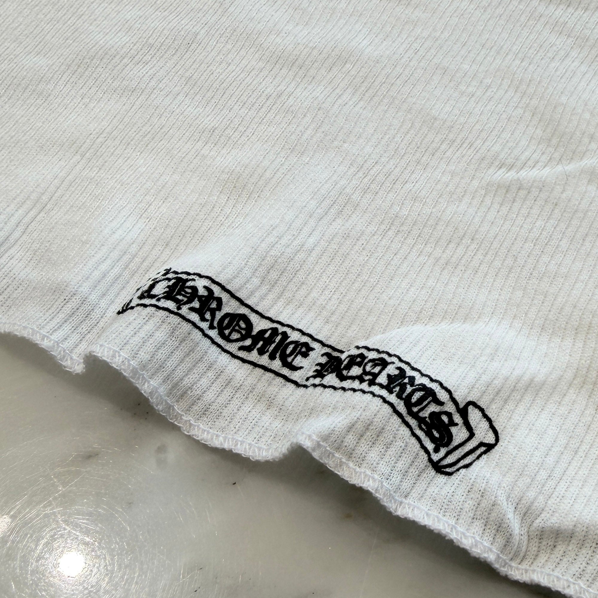 CHROME HEARTS Viny Heart "Love You" Rib Tank Top Size L クロムハーツ ヴィニーハート "ラブユー" リブ タンクトップ サイズL