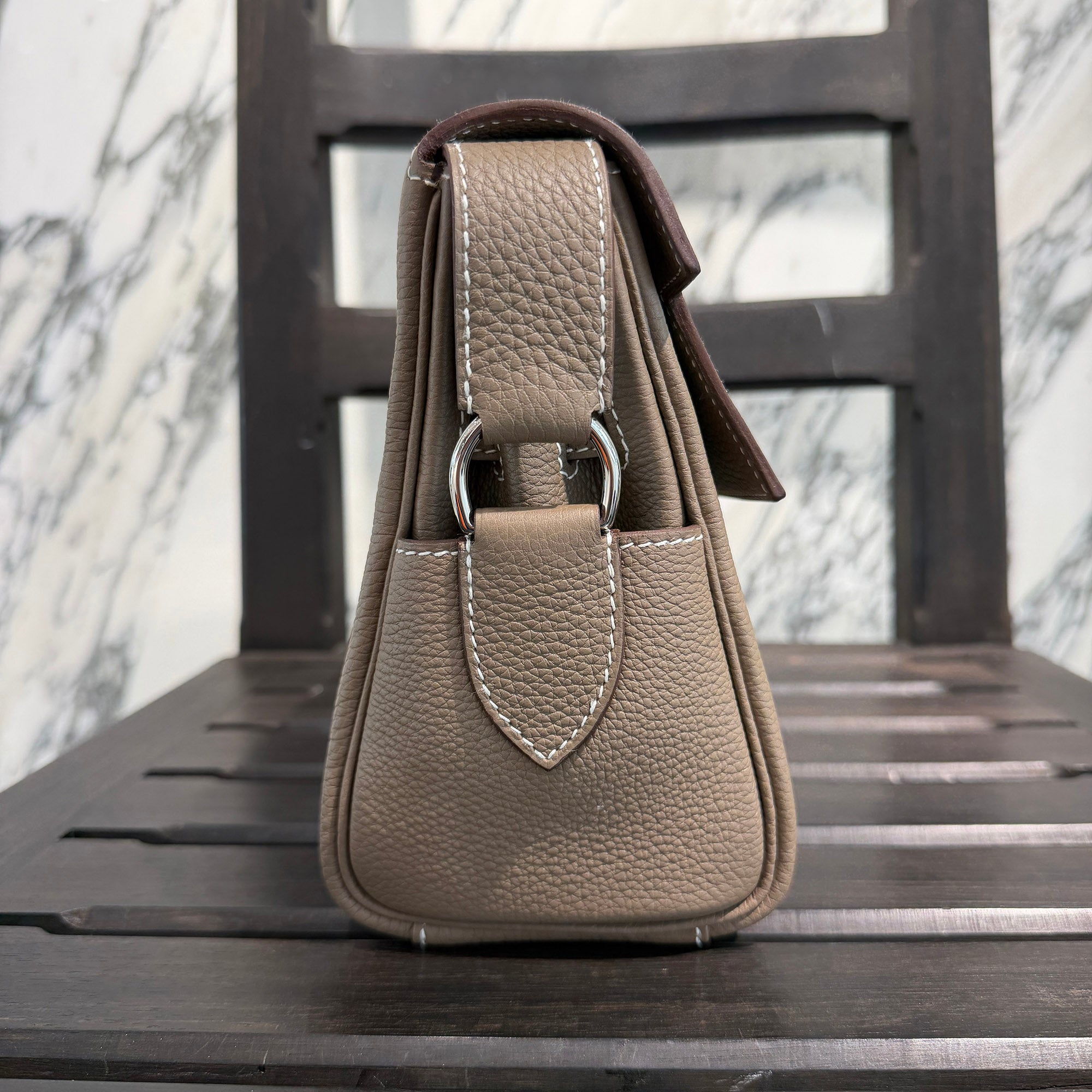 HERMES Kelly Messenger PM 24 "Etoupe" G刻印 エルメス ケリー メッセンジャー PM 24 "エトゥープ"