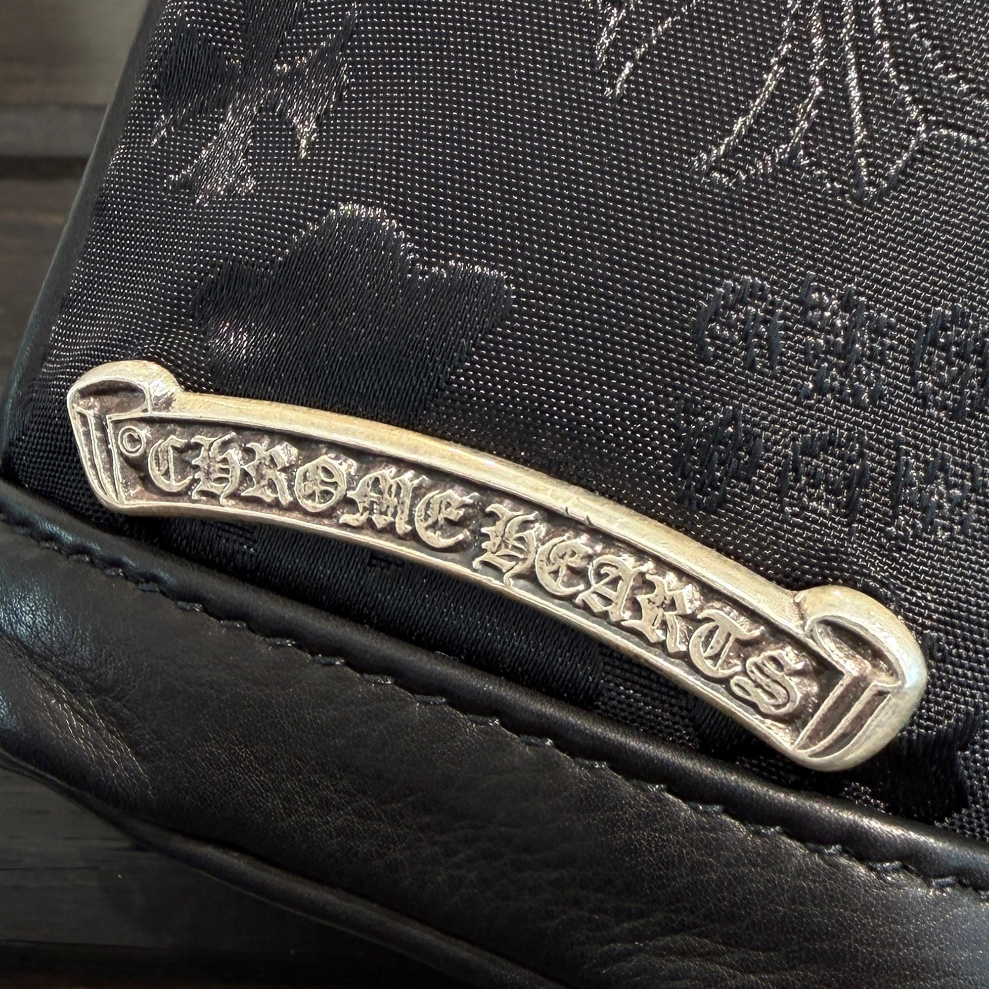 CHROME HEARTS Stencil Pattern Leather Wrist Bag クロムハーツ ステンシルパターン レザー リストバッグ