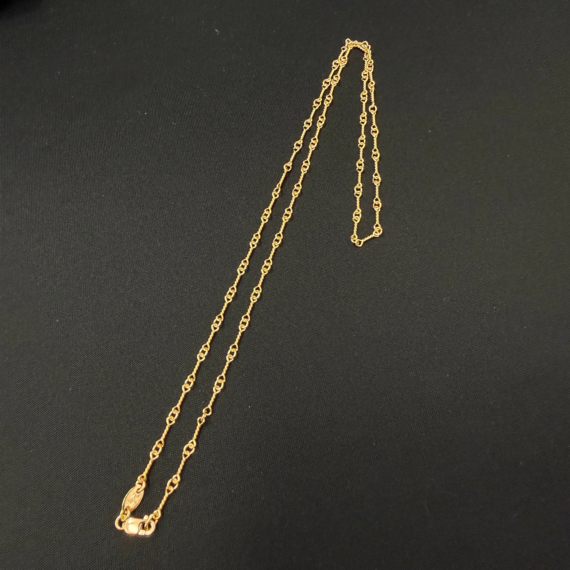 CHROME HEARTS 22K Twist Chain Necklace Size 20 Inch クロムハーツ 22K ツイストチェーン ネックレス サイズ 20インチ