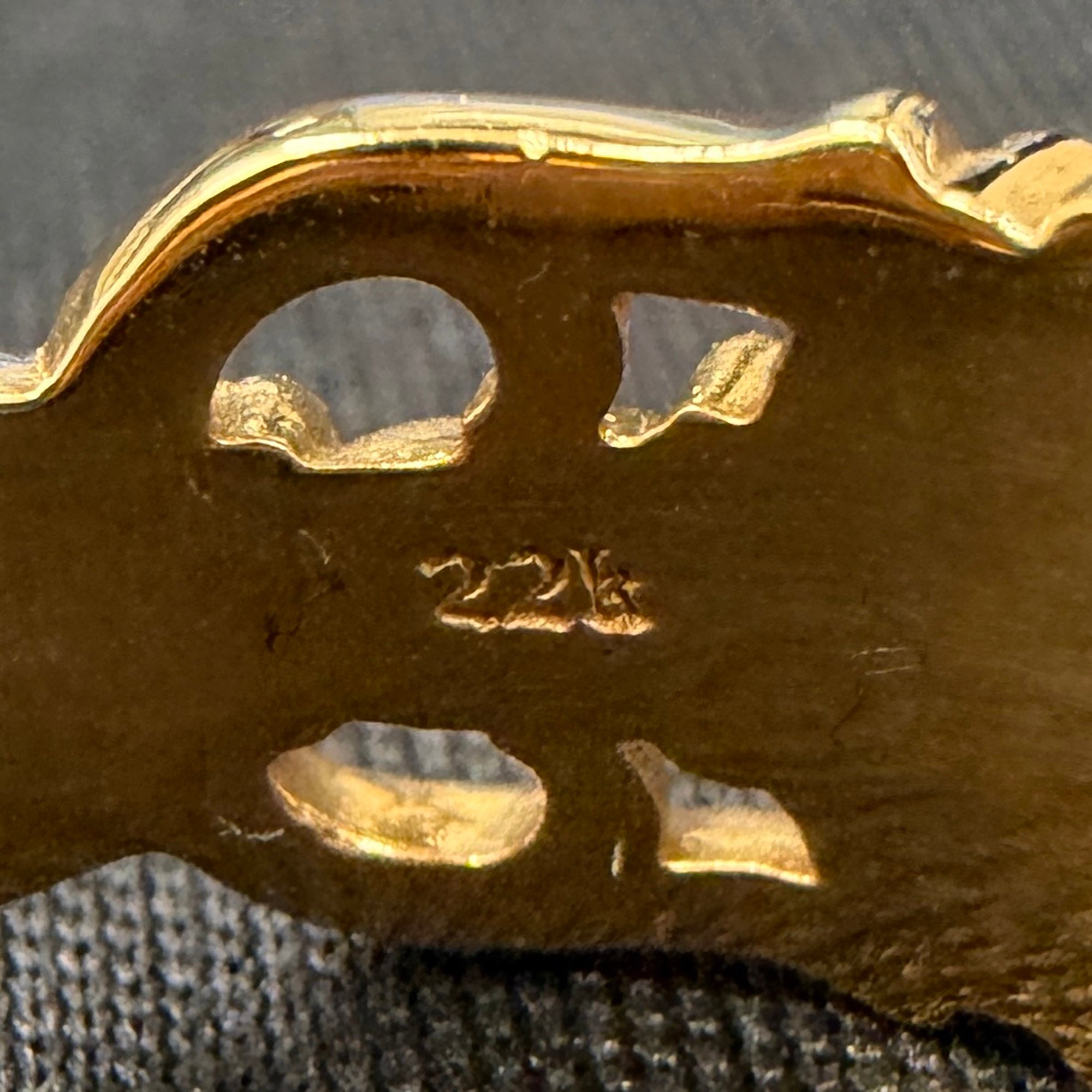 CHROME HEARTS 22K Open Double Dagger Ring Pave Diamond Size 約17号 クロムハーツ 22K オープンダブルダガーリング パヴェダイヤモンド サイズ約17号