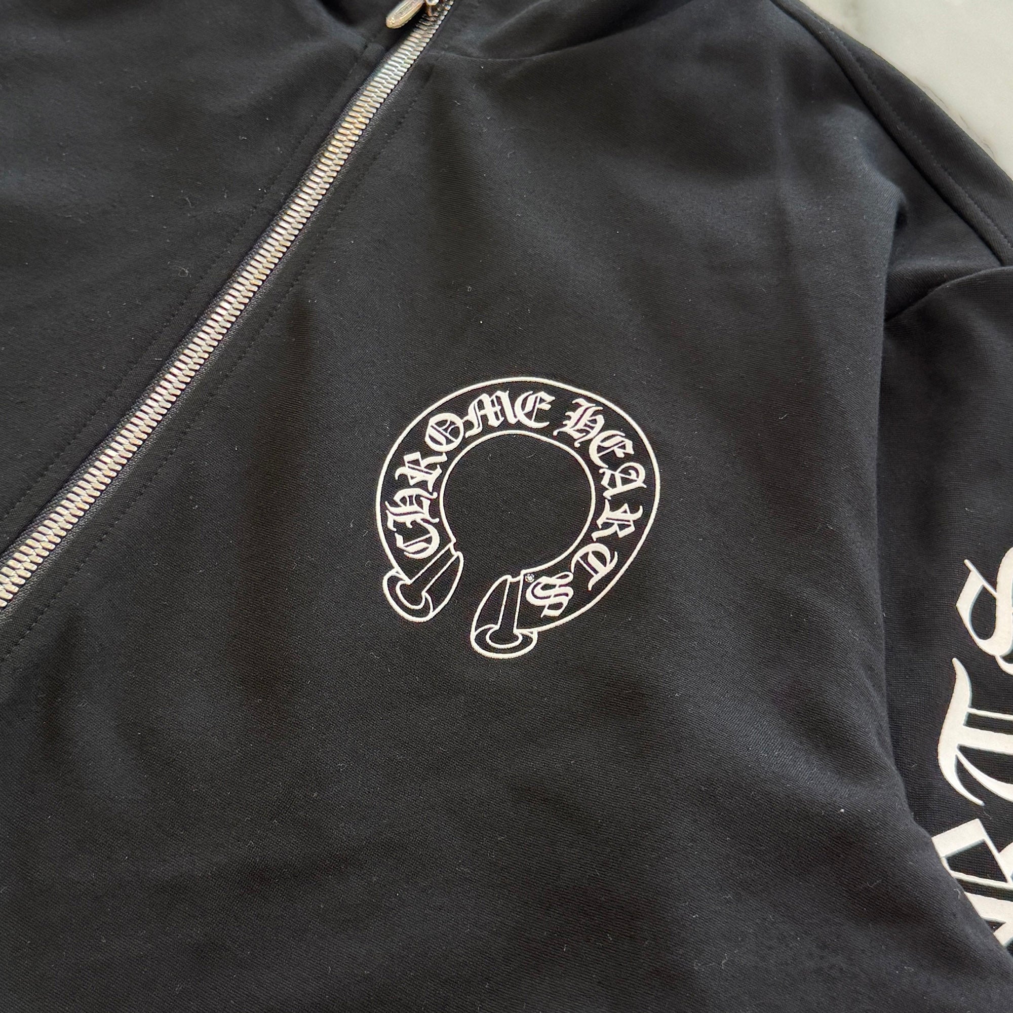 CHROME HEARTS Horseshoe Arm Logo Print Track Jacket Size L クロムハーツ ホースシュー トラック ジップアップ ジャケット サイズL