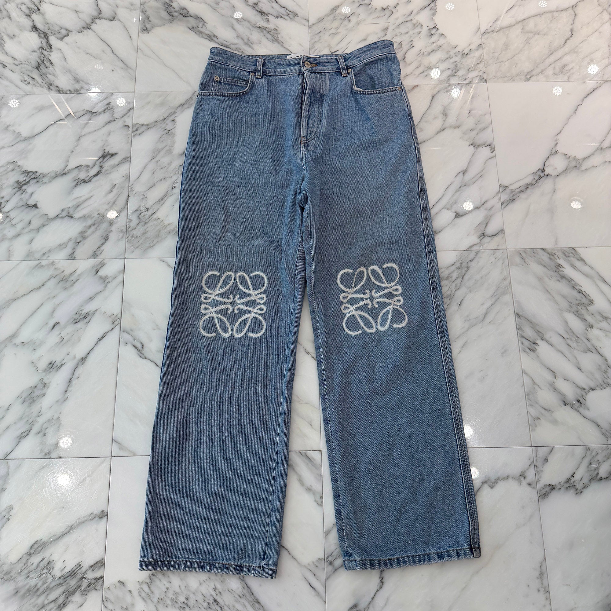 LOEWE 2023AW Anagram Baggy Jeans H526Y11X71 Size 50 ロエベ アナグラム バギー ジーンズ サイズ50