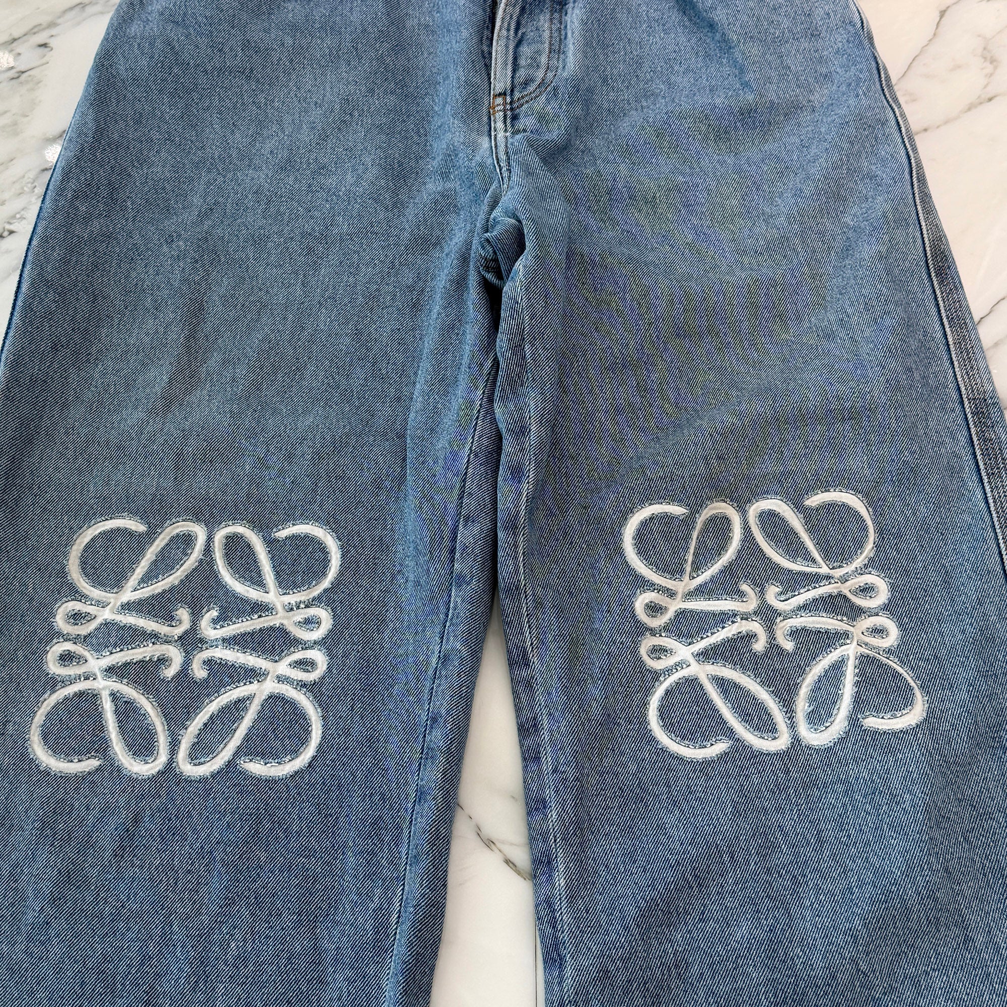 LOEWE 2023AW Anagram Baggy Jeans H526Y11X71 Size 50 ロエベ アナグラム バギー ジーンズ サイズ50