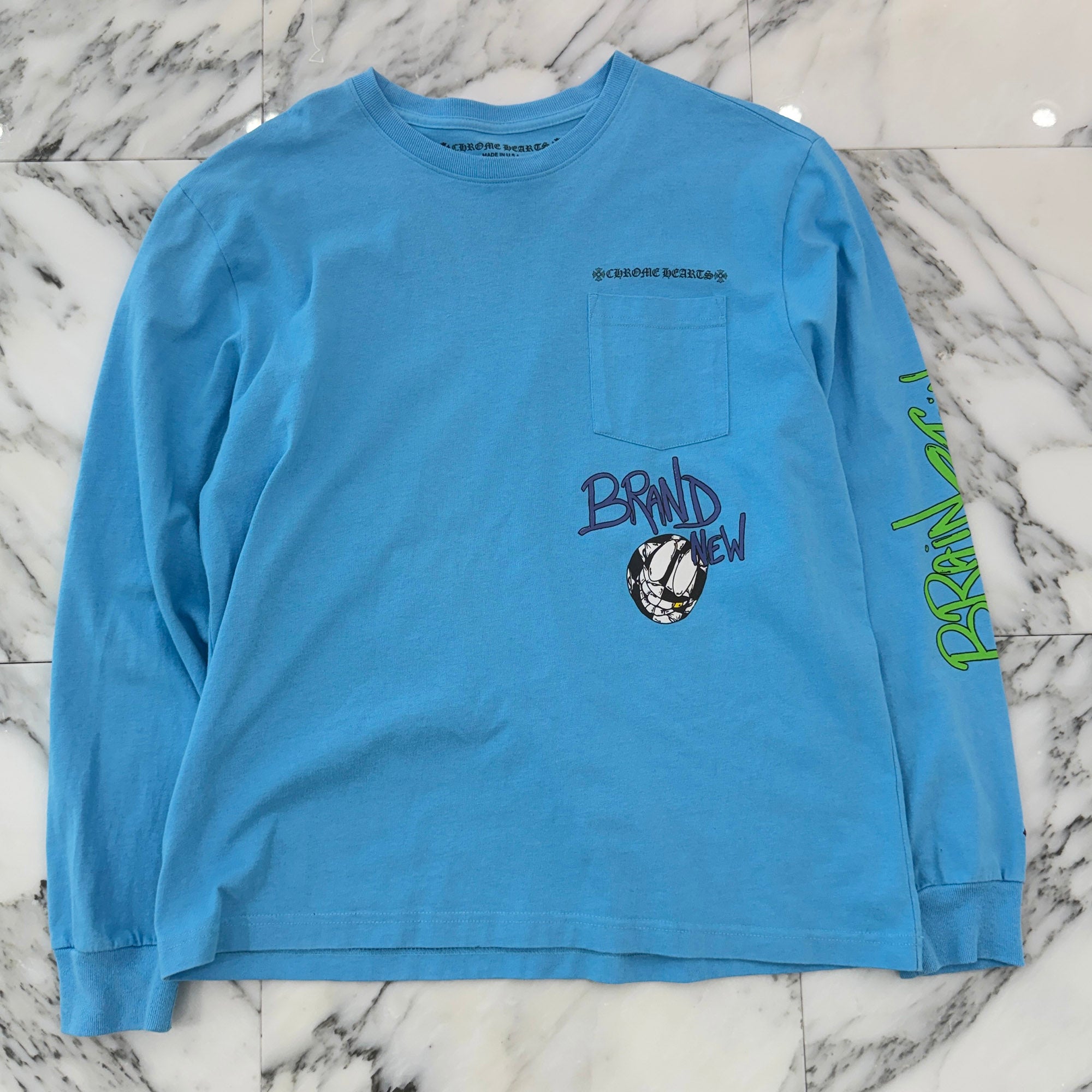 CHROME HEARTS × MATTY BOY 2024SS BRAIN NEW Long Sleeve Tee Size XL クロムハーツ × マッティボーイ ブレインニュー ロングスリーブTシャツ サイズXL