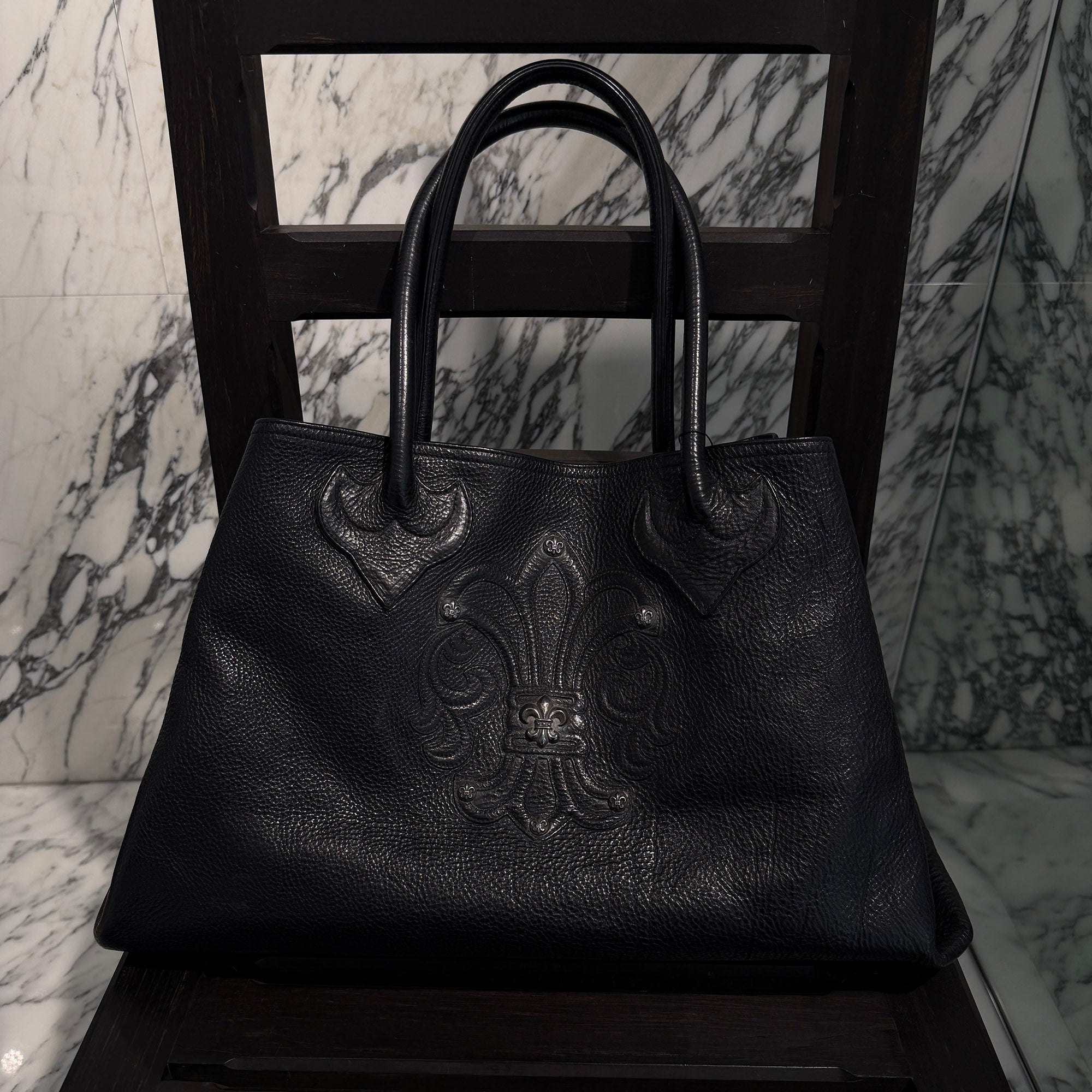 CHROME HEARTS BS Flare FS Leather Tote Bag クロムハーツ BSフレア FS レザートートバッグ
