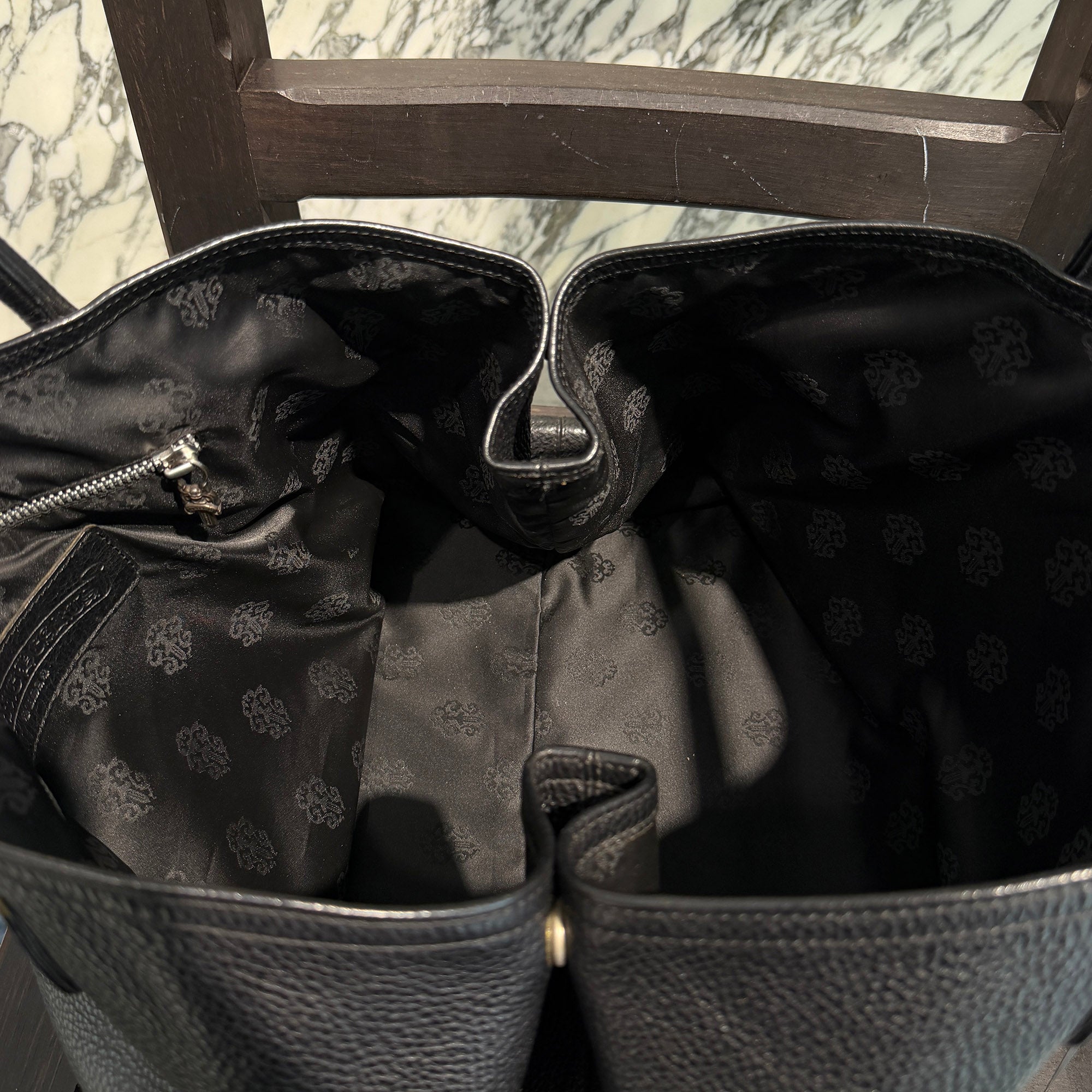 CHROME HEARTS BS Flare FS Leather Tote Bag クロムハーツ BSフレア FS レザートートバッグ