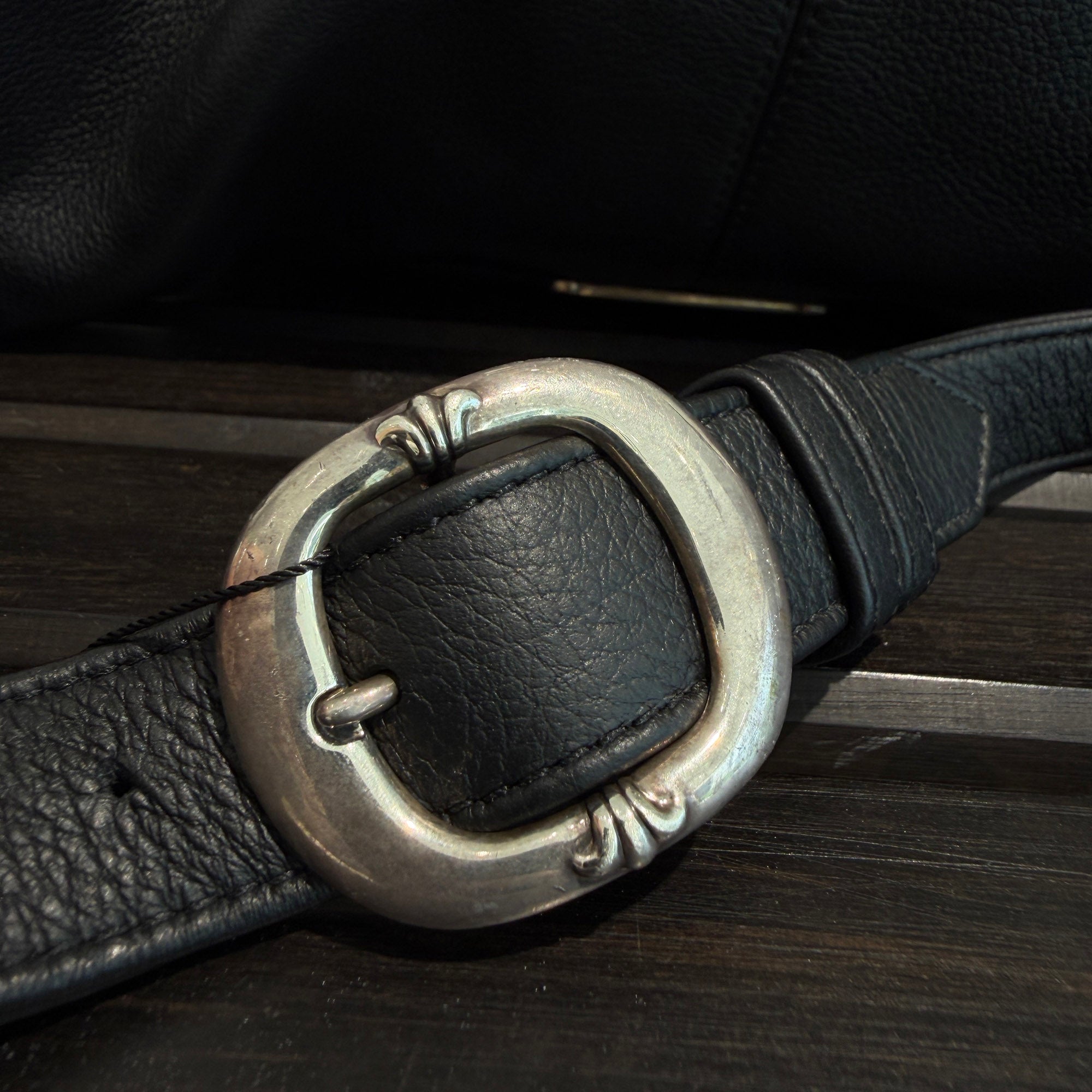 CHROME HEARTS SNAT PACK Leather Shoulder Bag クロムハーツ スナットパック レザー ショルダーバッグ