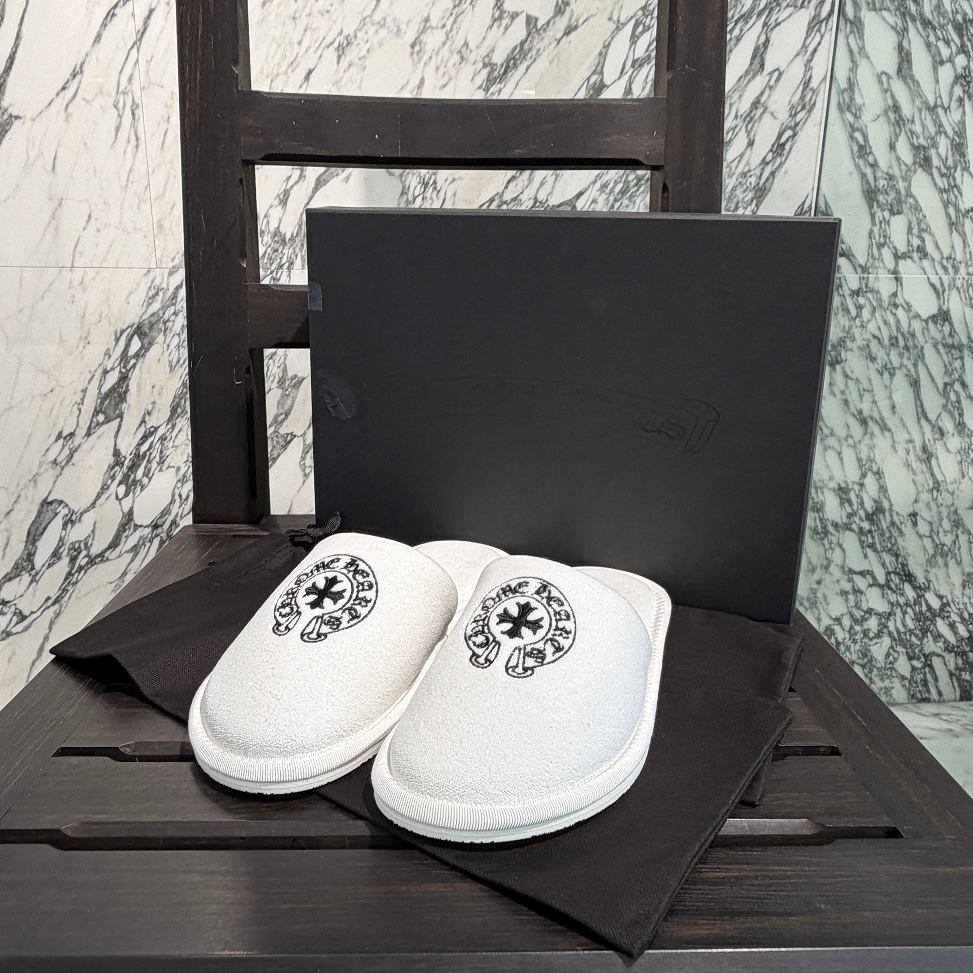 CHROME HEARTS Horseshoe Hotel Slippers Sandals Size XS (約23.0cm～23.5cm) クロムハーツ ホースシュー ホテルスリッパ サイズXS (約23.0cm～23.5cm)