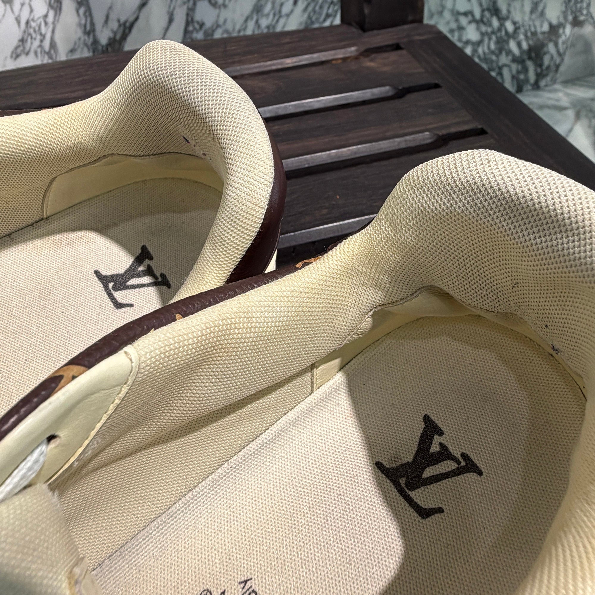 LOUIS VUITTON × Tyler The Creator 2024SS Monogram LV Trainer Sneakers "Moca" 1ACXB1 Size 8 1/2 (約27.0cm) ルイ・ヴィトン × タイラー ザ クリエイター モノグラム LVトレーナー スニーカー "モカ" 8 1/2 (約27.0cm)
