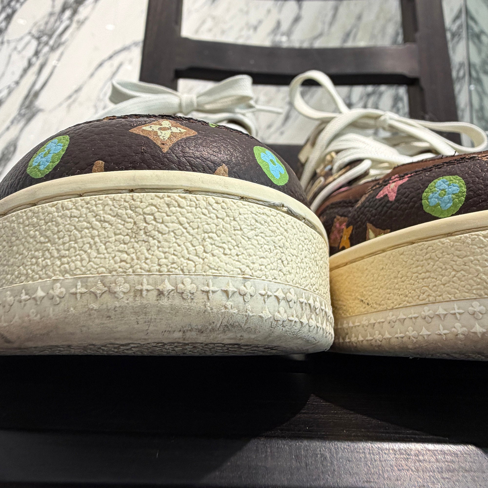 LOUIS VUITTON × Tyler The Creator 2024SS Monogram LV Trainer Sneakers "Moca" 1ACXB1 Size 8 1/2 (約27.0cm) ルイ・ヴィトン × タイラー ザ クリエイター モノグラム LVトレーナー スニーカー "モカ" 8 1/2 (約27.0cm)