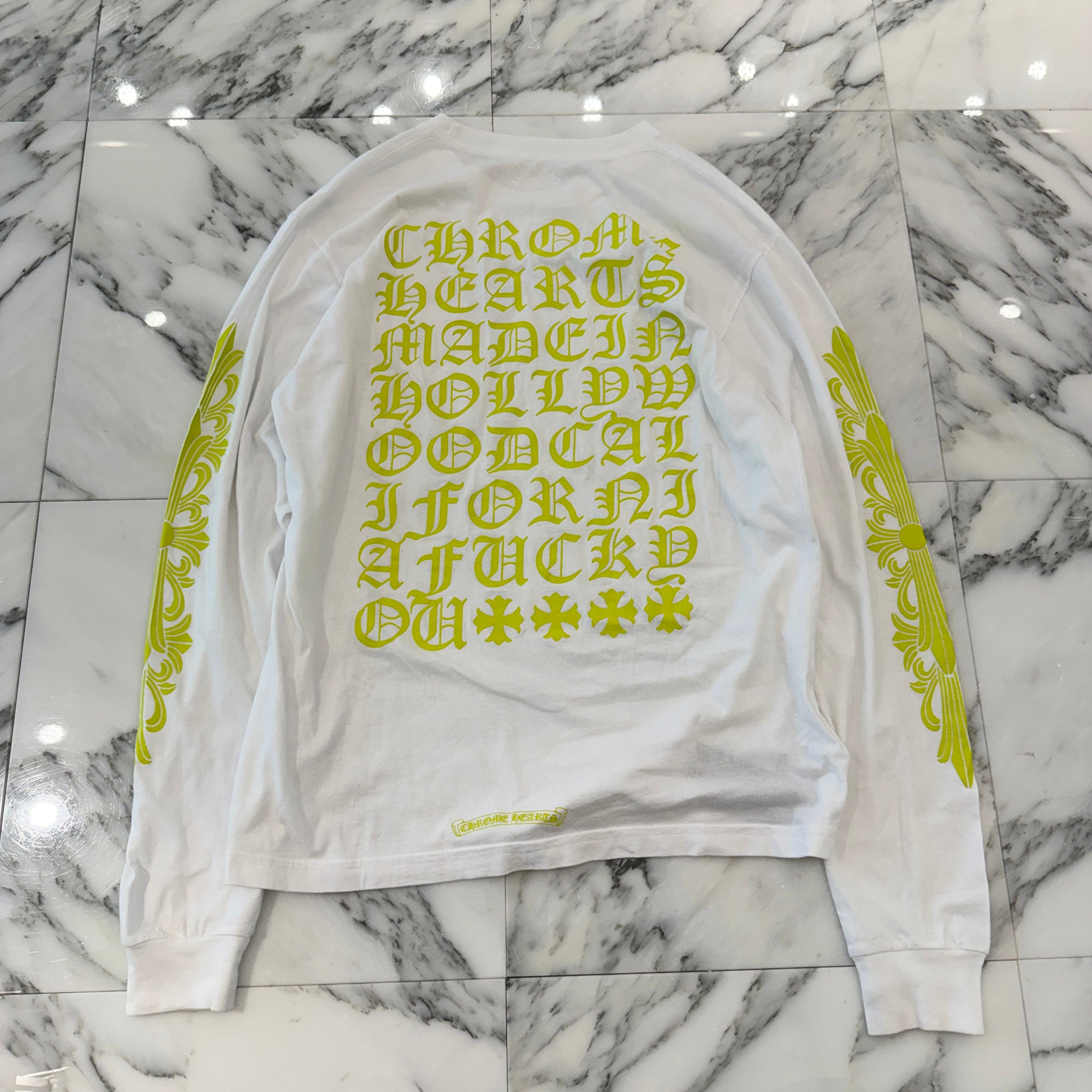 CHROME HEARTS Made In Hollywood Vertical Logo Long Sleeve Tee Size L クロムハーツ メイドインハリウッド ヴァーティカルロゴ ロングスリーブTシャツ サイズL