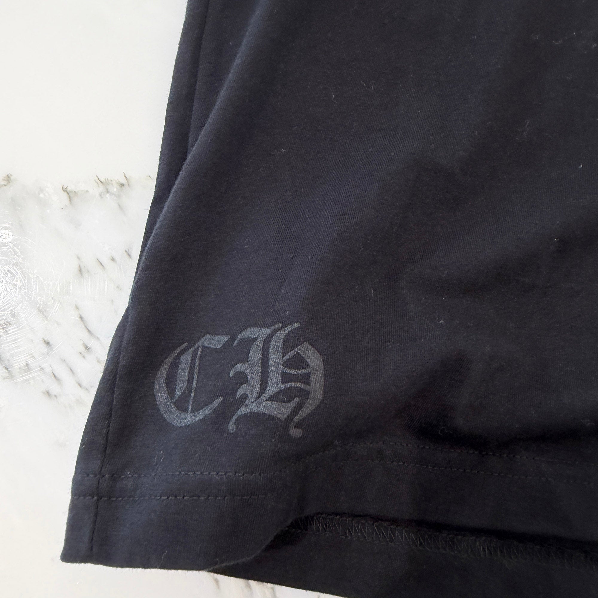CHROME HEARTS Neck Logo Tee Size L クロムハーツ ネックロゴTシャツ サイズL